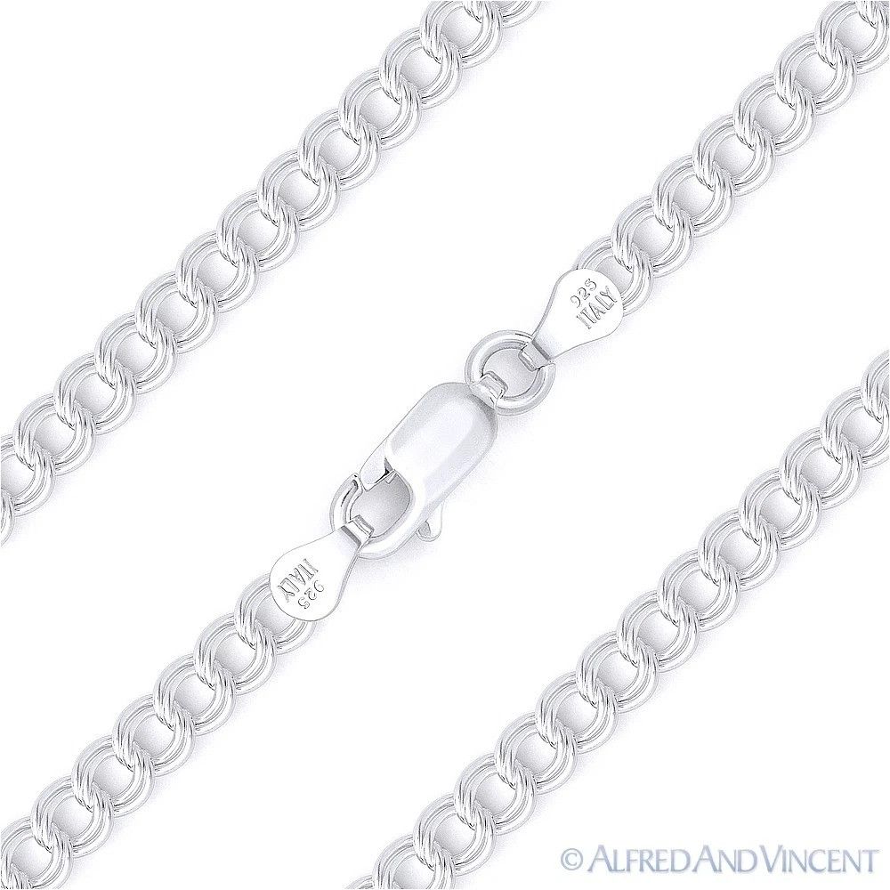 Other 4.3mm Double-Cable Charm Link Italian Chain Necklace - 16" Size ONE SIZE - 1 Thumbnail