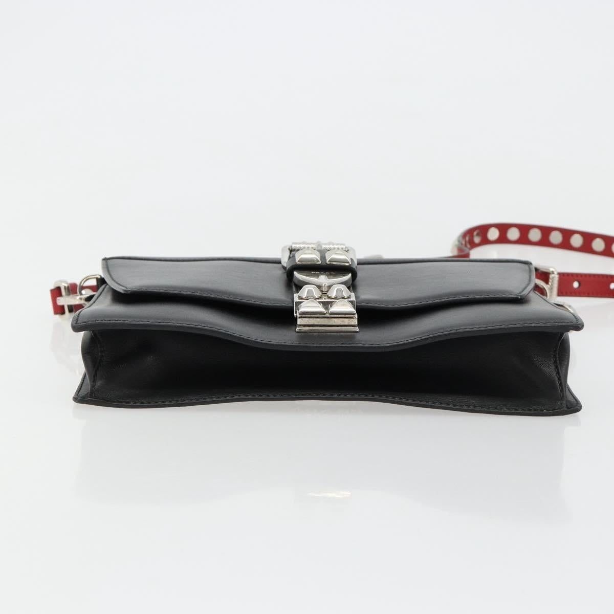 Prada Prada Leather Electra Studs Shoulder Bag Black Size ONE SIZE - 5 Thumbnail