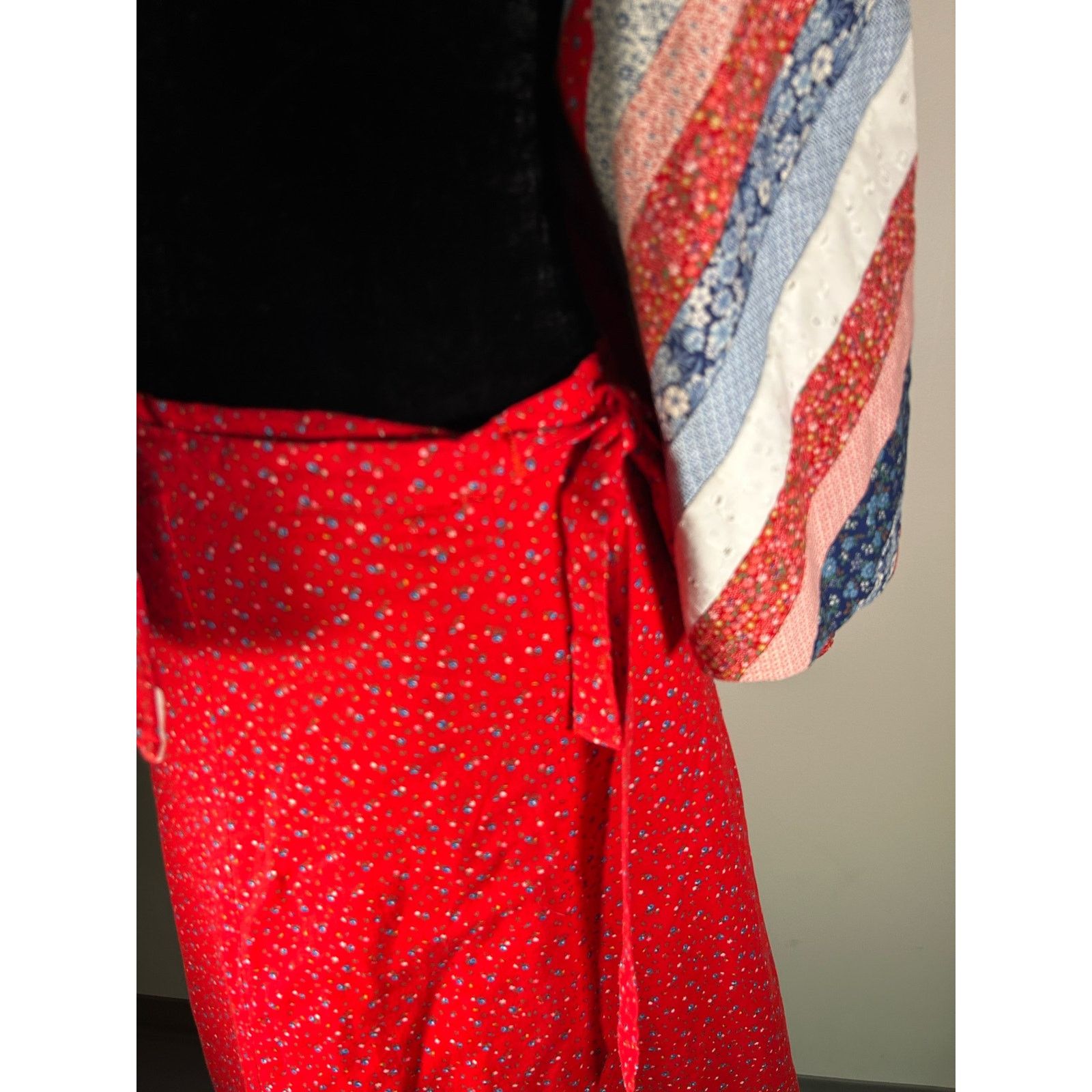 Handmade Quilted Two Piece Vintage Interchangeable Set Size S/M Size 22" - 12 Thumbnail