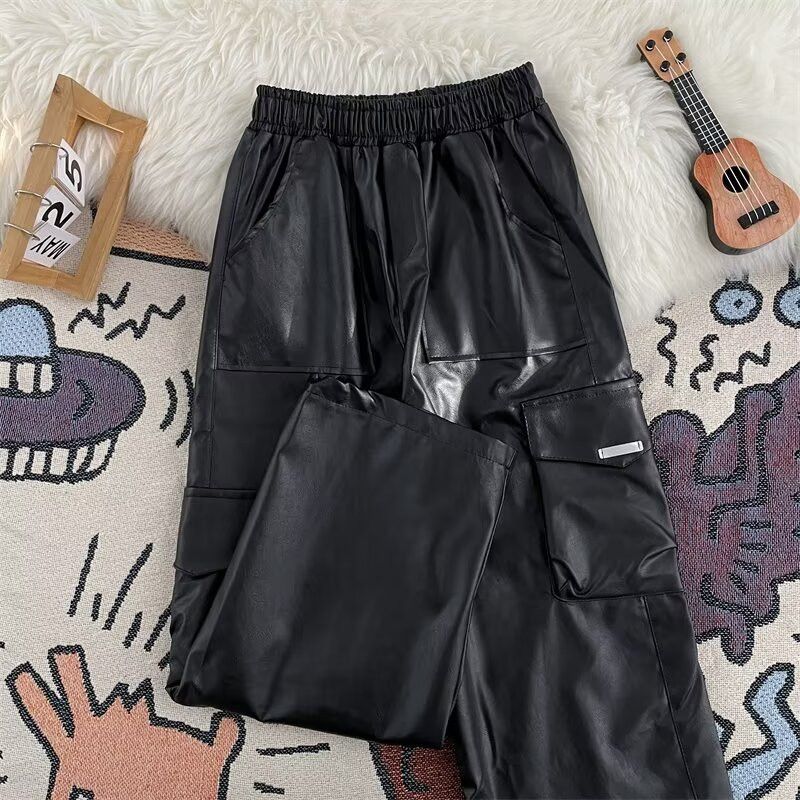 Japanese Brand × Vintage Hip Hop Multi-Pocket Leather Pants for Men Size US 30 / EU 46 - 2 Thumbnail