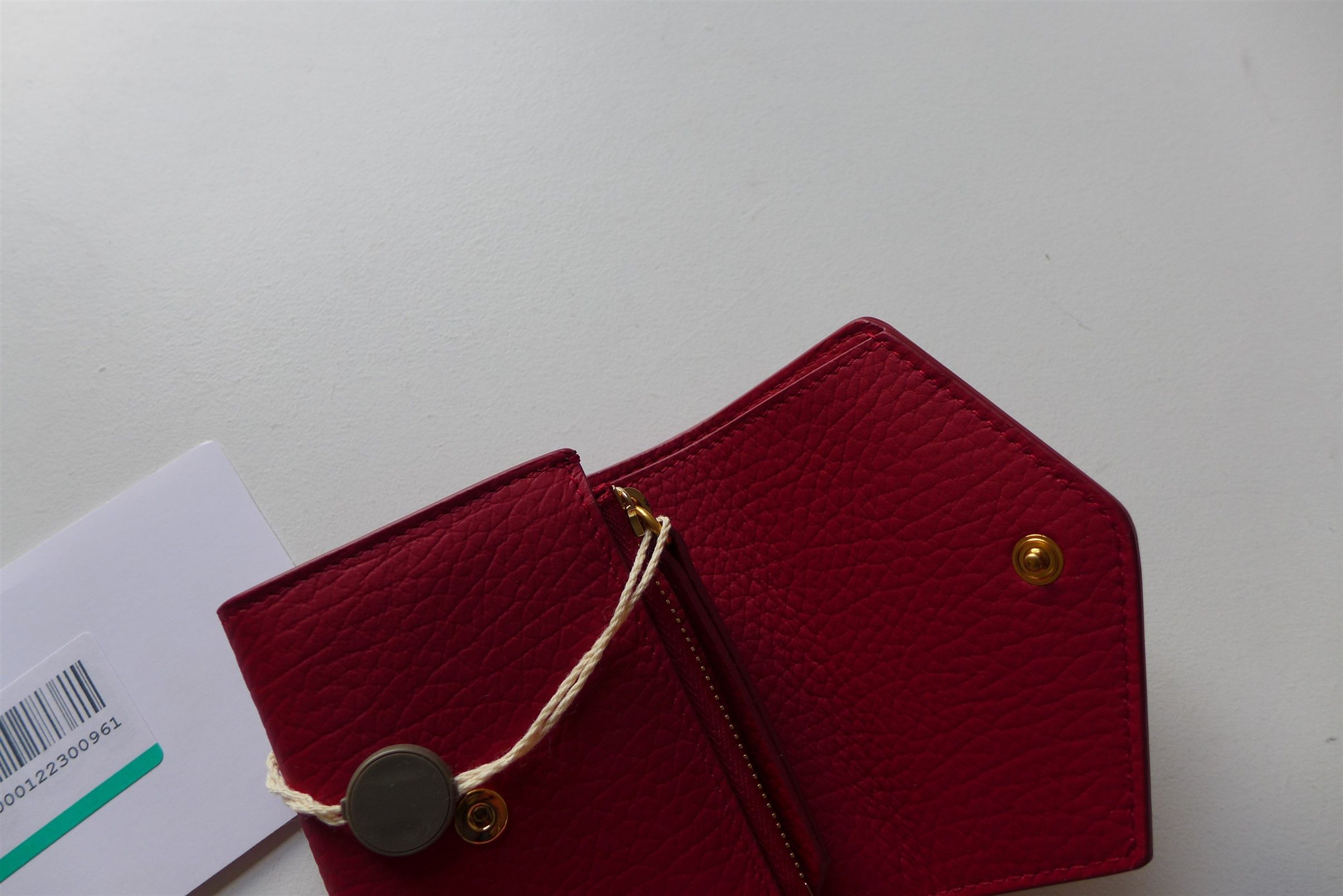 Maison Margiela Margiela Envelope Zip Wallet - Red Calf Leather Size ONE SIZE - 4 Thumbnail