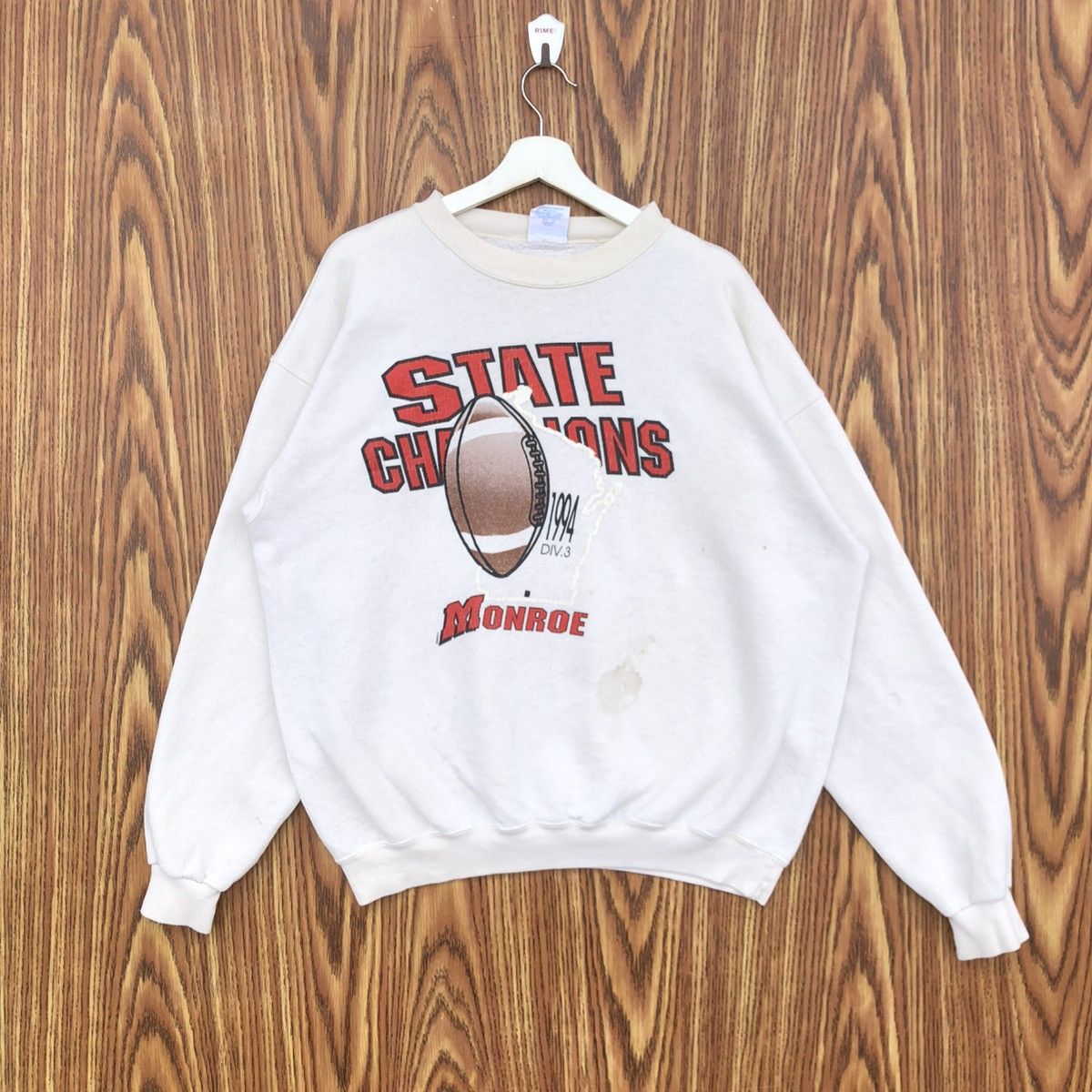 Vintage Vintage State Champion American Football Crewneck Sweatshirt Size US XL / EU 56 / 4 - 1 Thumbnail