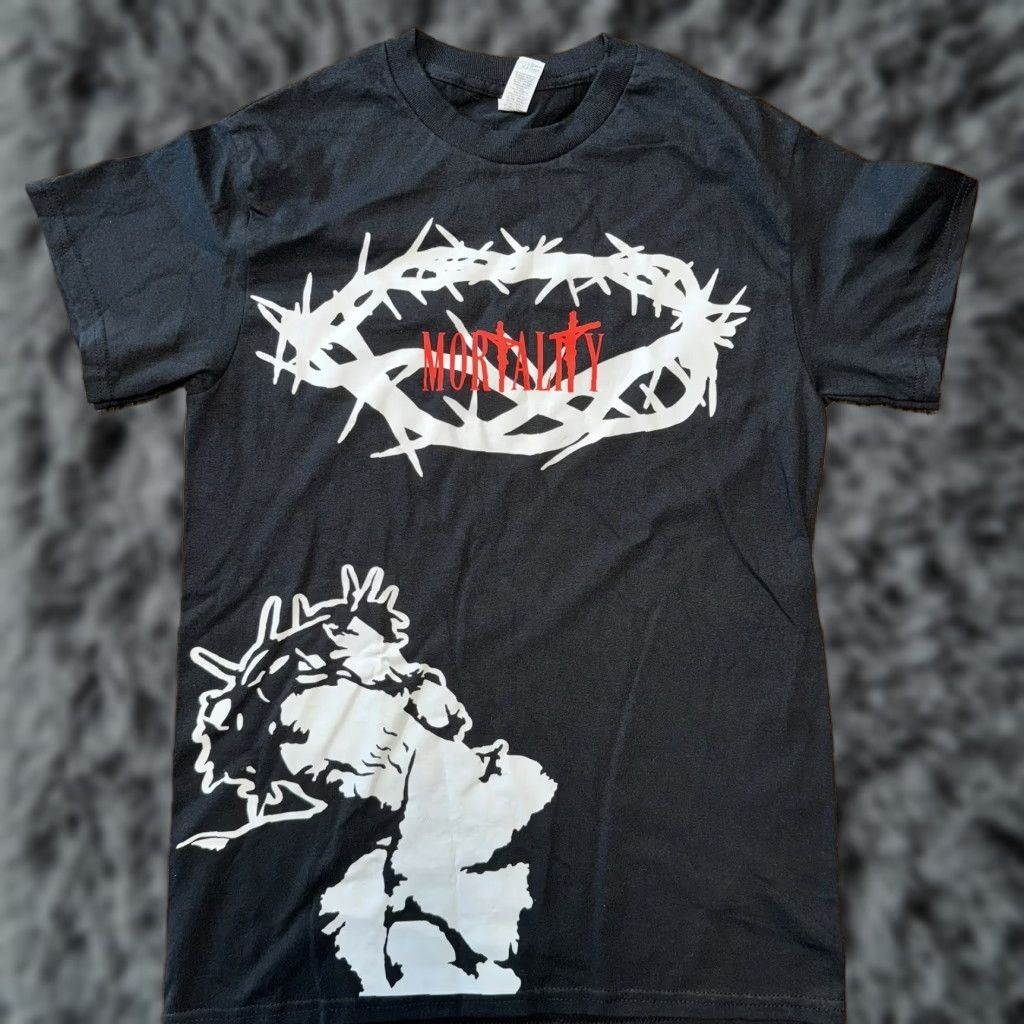 Doublet Mortality T Shirt Small Black Jesus Christ Religious Crucifix Cross Double Sided Size US S / EU 44-46 / 1 - 1 Thumbnail