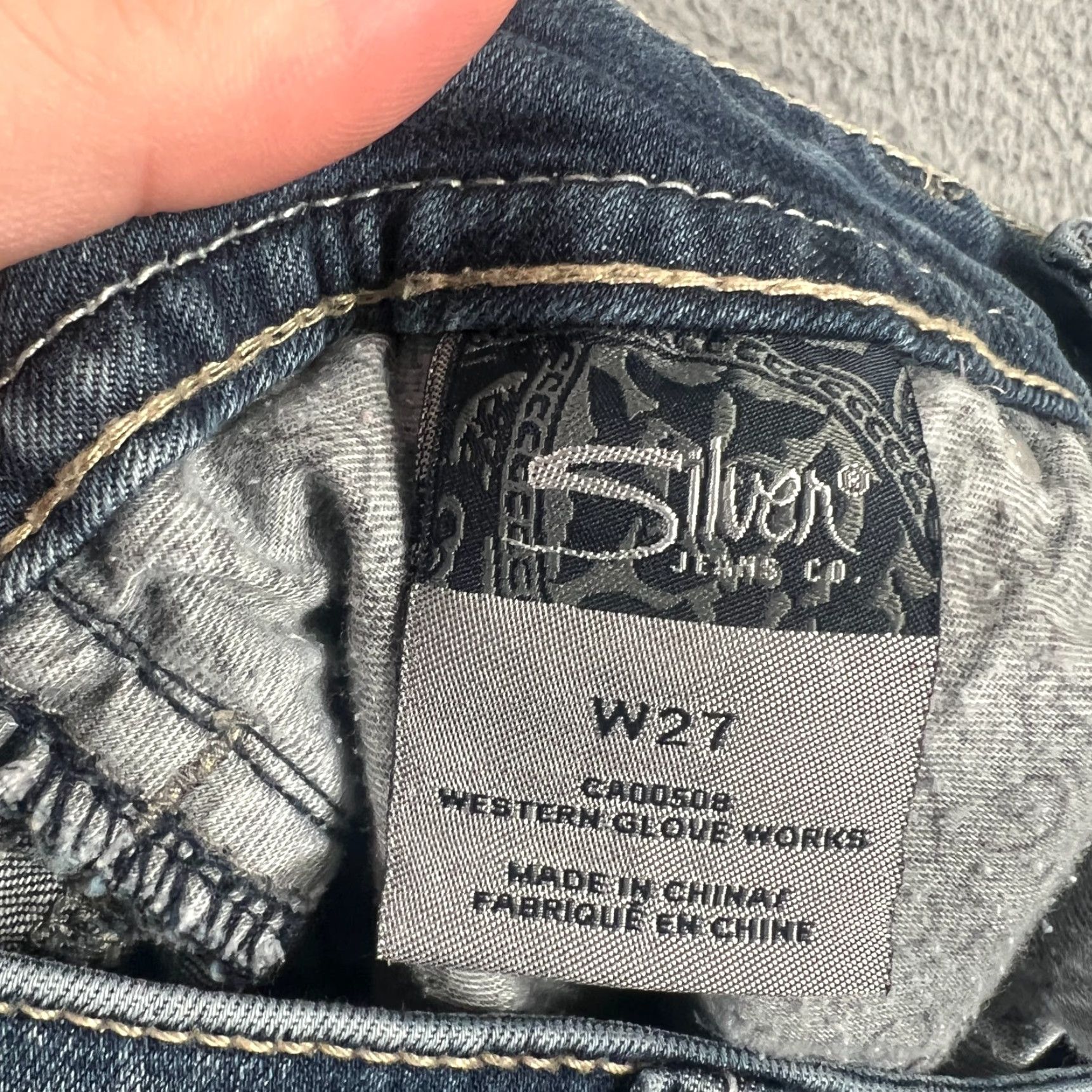 Silver Jeans Co. Silver Jeans Aiko Women's Capri Jeans Blue Stone Wash Low Rise 27 Size 27" / US 4 / IT 40 - 7 Thumbnail