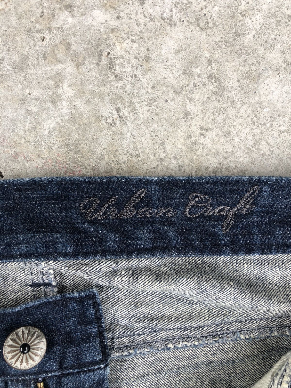 If Six Was Nine Flared Jeans Urban Craft Distressed Jeanss Size US 33 - 18 Thumbnail