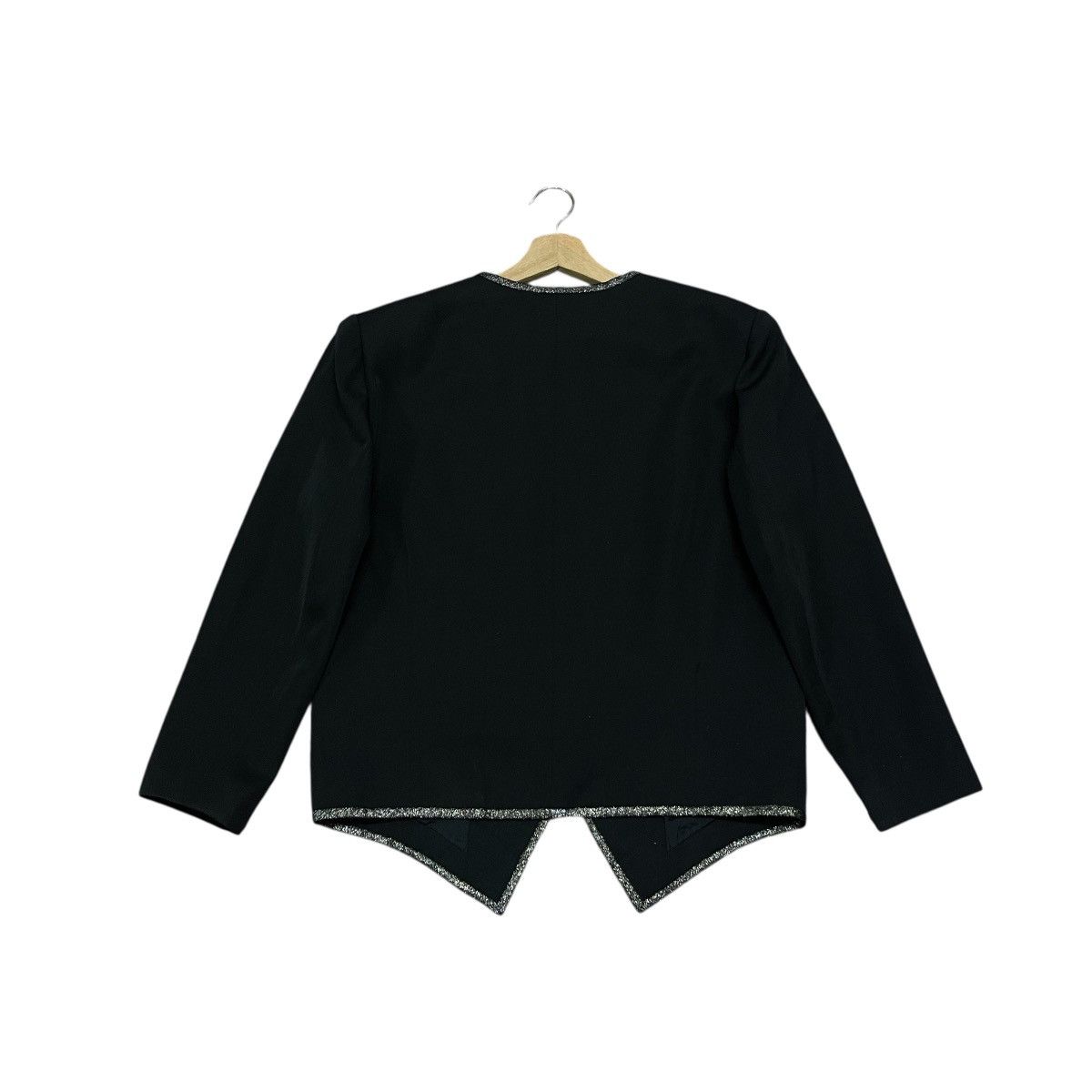 Paco Rabanne Vtg Paco Rabanne Paris V-neckline Silver Trim Outline Jacket Size M / US 6-8 / IT 42-44 - 11 Thumbnail