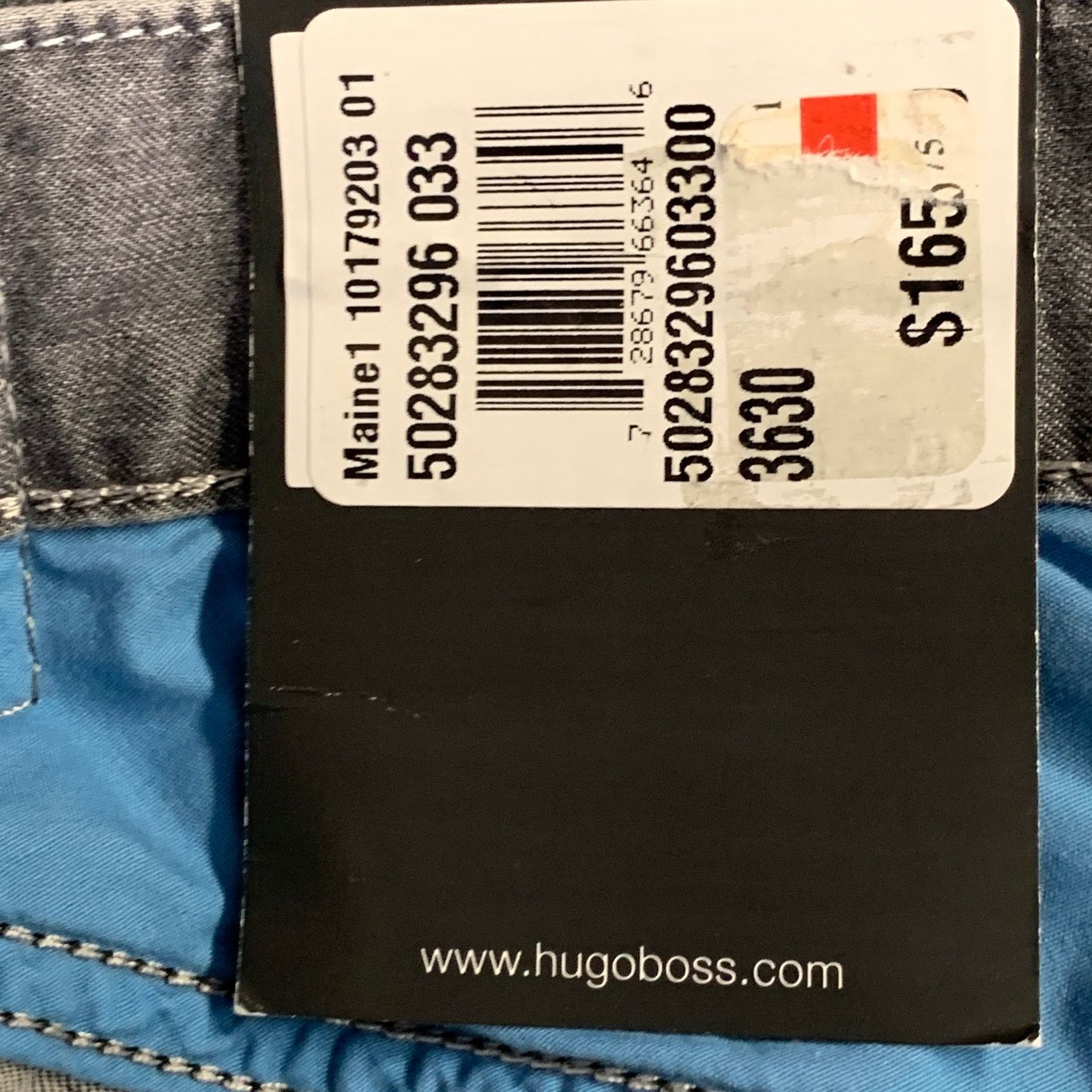 Hugo Boss Size 36 Grey Cotton Blend Straight Five Pockets Jeans Size US 36 / EU 52 - 8 Thumbnail