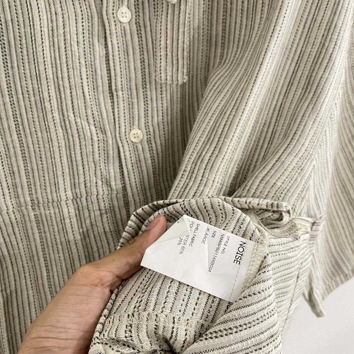 Issey Miyake Noise - Short Sleeve Shirt Size US XL / EU 56 / 4 - 5 Thumbnail