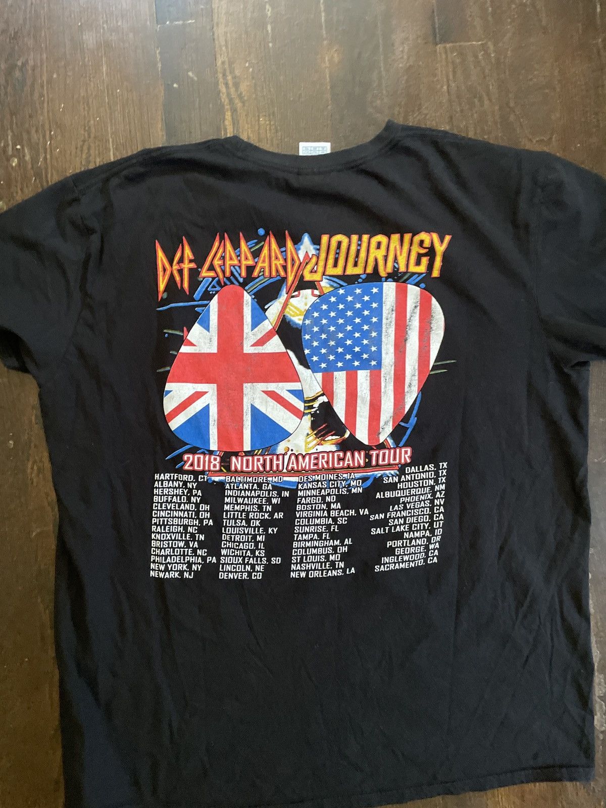 Def Leppard × Other Def Leppard “2018 Journey North American Tour” Tee Size US XL / EU 56 / 4 - 2 Thumbnail