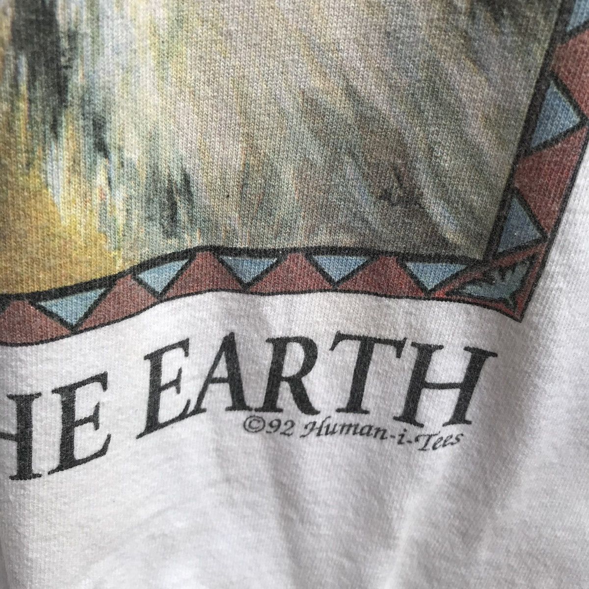 Vintage Vintage 90s AMERICAN native photo art tee human Size US M / EU 48-50 / 2 - 3 Thumbnail