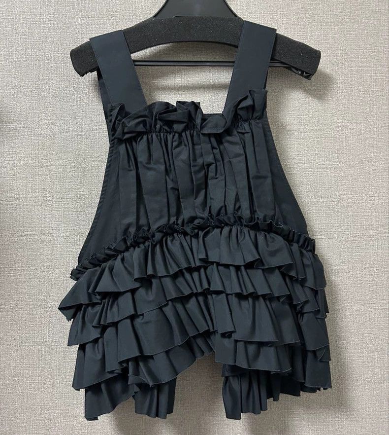 Comme des Garcons Comme Des Garcons Ninomiya Kei Black Pleated Vest Size XS / US 0-2 / IT 36-38 - 1 Thumbnail