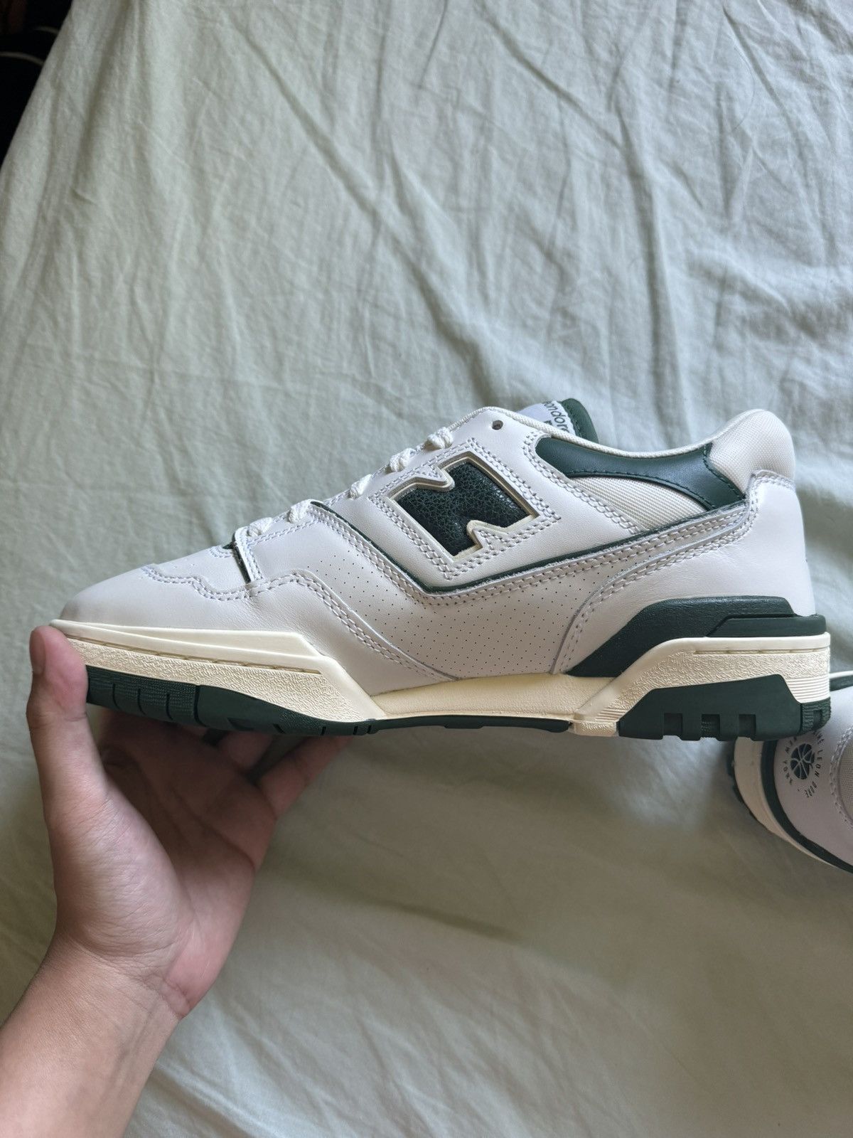 Aime Leon Dore × New Balance *NEW* Aime Leon Dore 550 White Green Vintage Sneakers Size US 9 / EU 42 - 10 Thumbnail