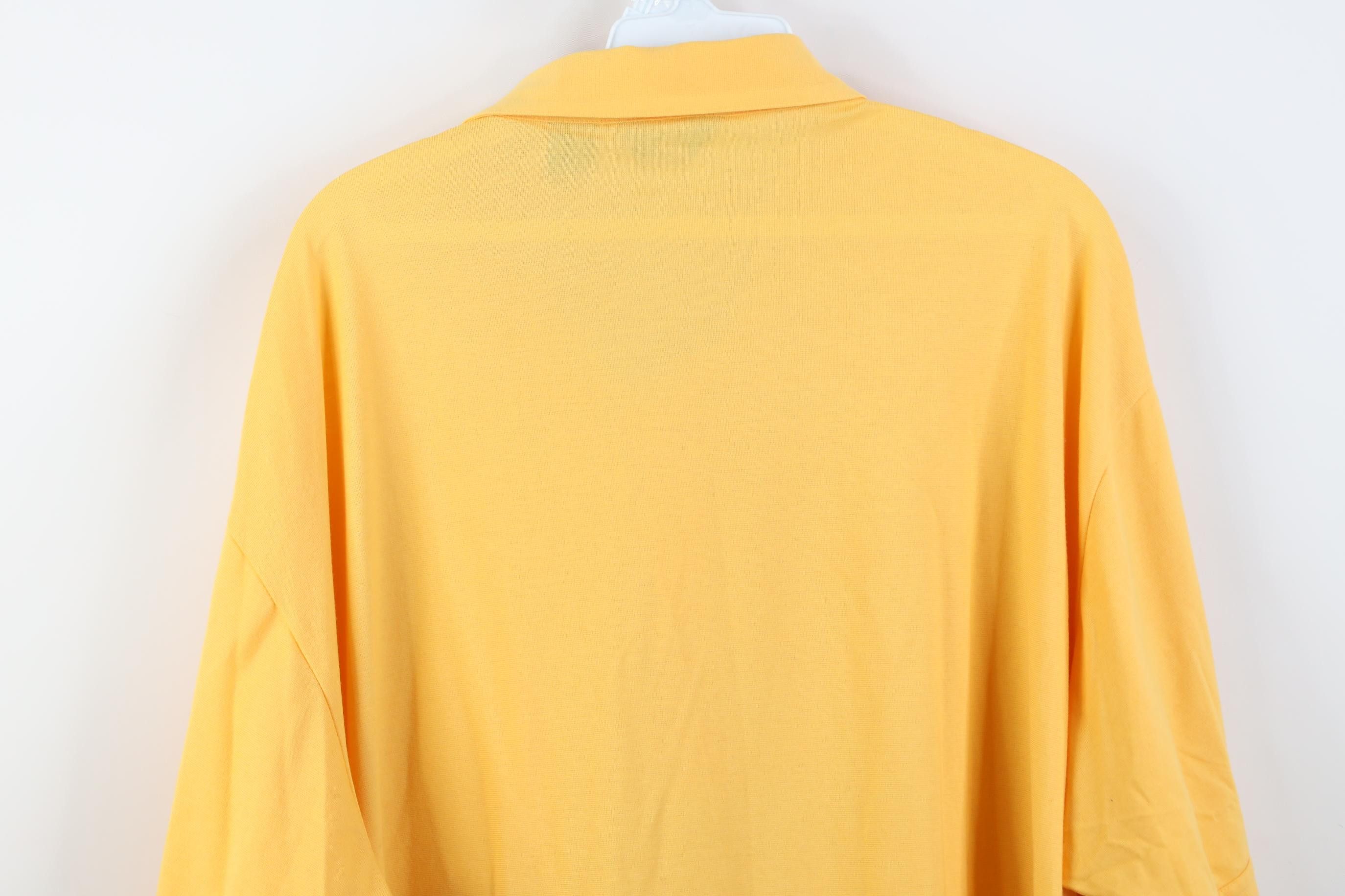 Vintage Vintage 80s 90s Streetwear Collared Golf Polo Shirt Yellow Size US XXL / EU 58 / 5 - 13 Thumbnail
