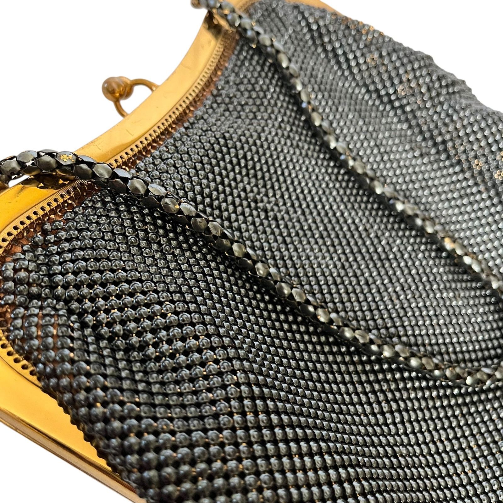 Vintage 1930s Whiting & Davis Vintage Metal Mesh Evening Bag Size ONE SIZE - 8 Thumbnail