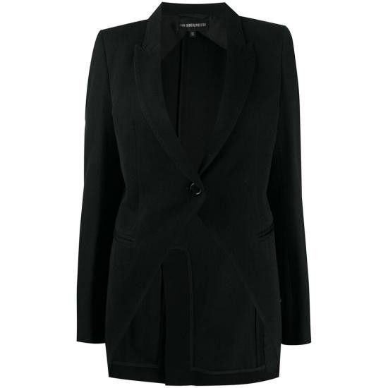 Ann Demeulemeester ANN DEMEULEMEESTER Women Jackets 2002 1012 P 16 099 BLACK Size S / US 4 / IT 40 - 1 Thumbnail