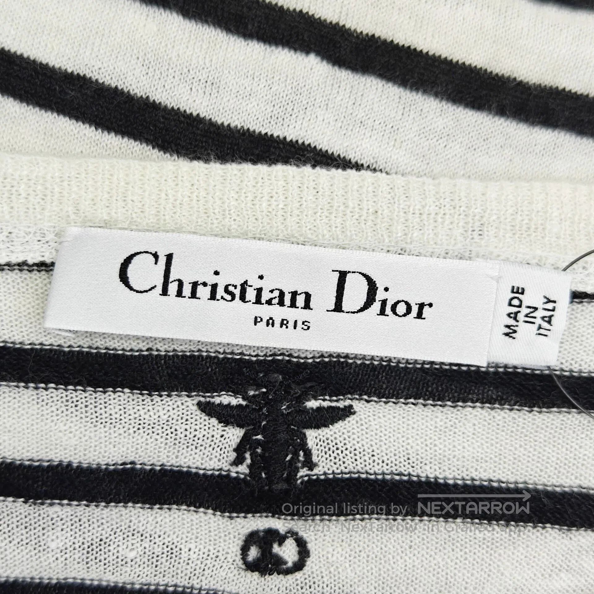 Dior Dior Zoo Striped Long Sleeve T-shirt. Size US M / EU 48-50 / 2 - 3 Thumbnail