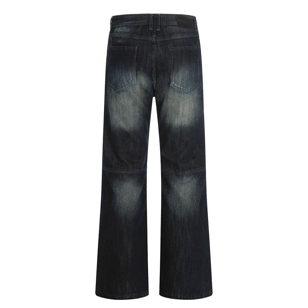 Jean American retro distressed washed loose punk men's jeans Size US 32 / EU 48 - 2 Thumbnail