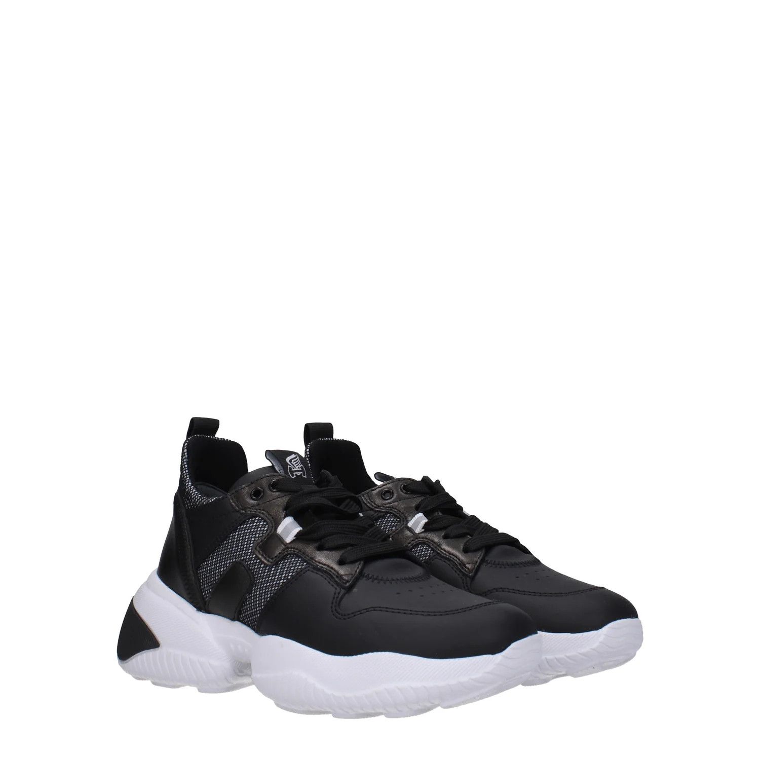 Hogan ob1o1e1124 Leather Sneakers in Black Size US 5 / IT 35 - 2 Thumbnail