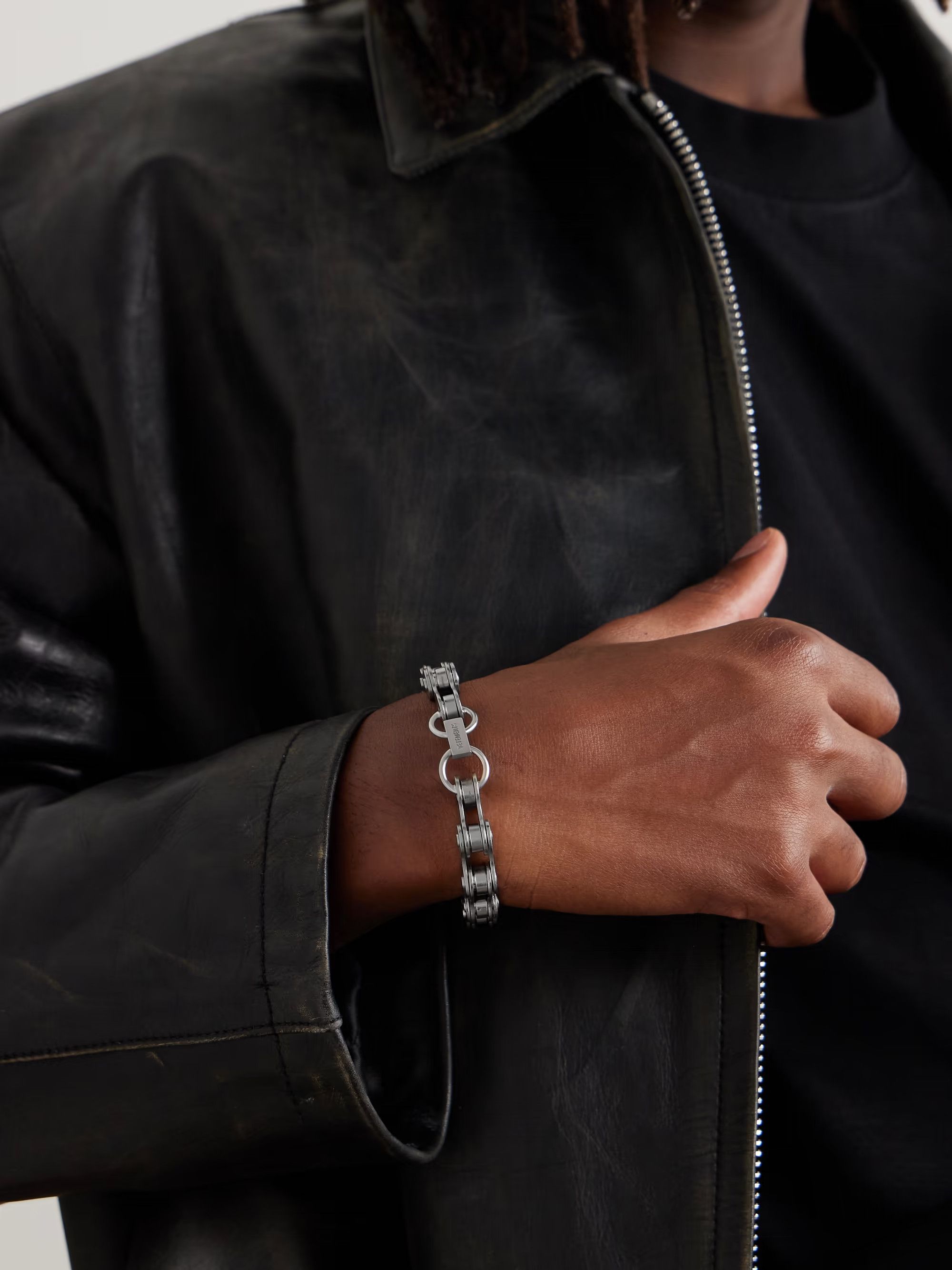 Vetements VETEMENTS Biker Silver Chain Bracelet Size ONE SIZE - 4 Thumbnail