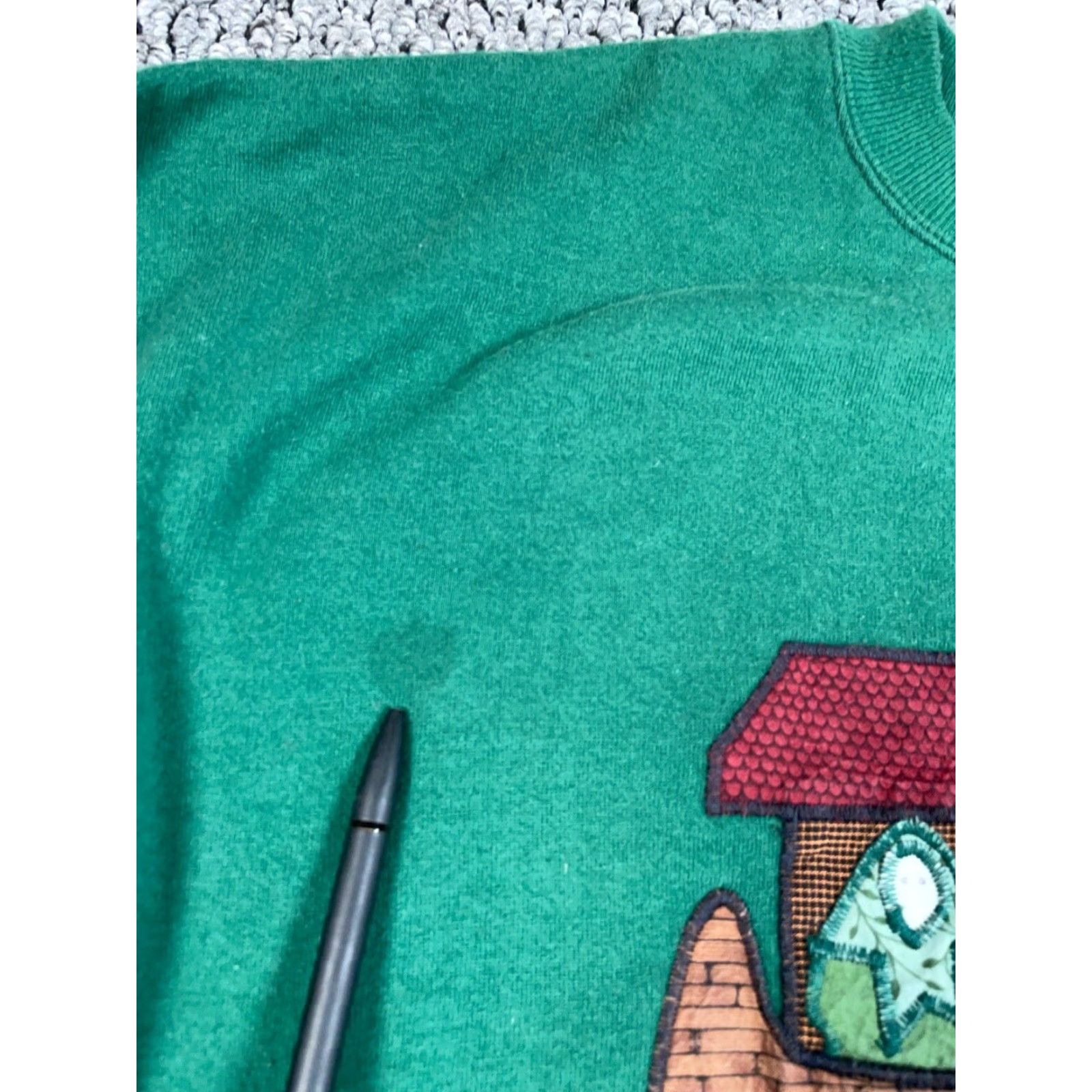Hanes VINTAGE Hanes Sweatshirt Graphic Print Green 2XL Crew Neck Heavyweight Cotton-Polyester Fall Winter Mens Mens 90s Retro Size US XXL / EU 58 / 5 - 5 Thumbnail