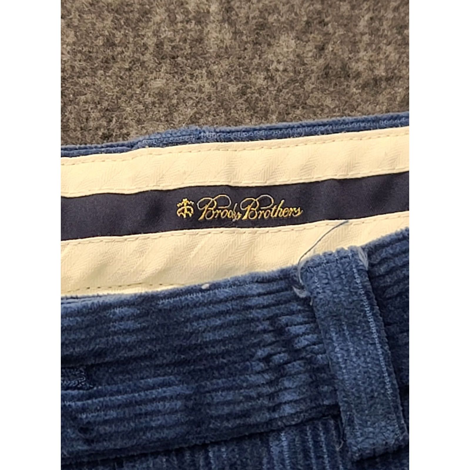 Brooks Brothers Brooks Brothers Hudson Corduroy Pants Mens 32x30 Regular Fit Straight Leg Blue Size US 34 / EU 50 - 2 Thumbnail