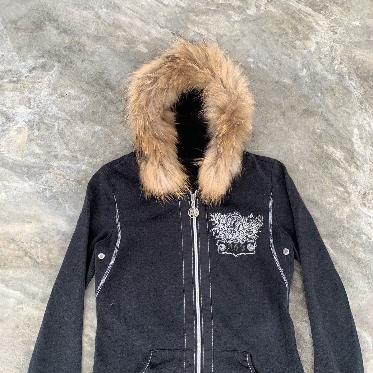 Le Grande Bleu (L.G.B.) A6 Faux Fur Gothic ifsixwasnine LGB Style Zip Hoodie Size M / US 6-8 / IT 42-44 - 2 Thumbnail