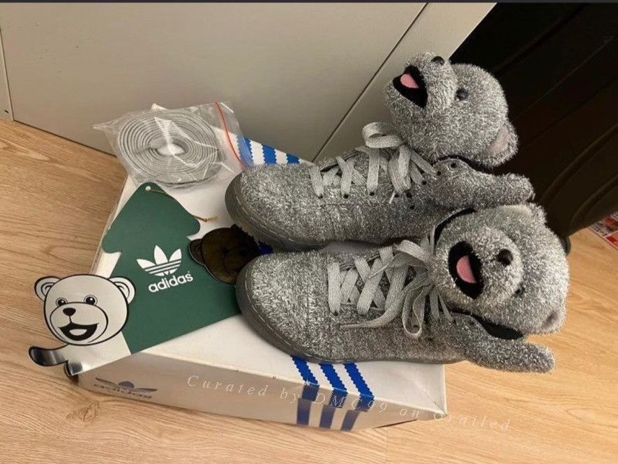 Jeremy Scott adidas x Jeremy Scott Silver Bear Shoes Size US 7.5 / IT 37.5 - 1 Thumbnail