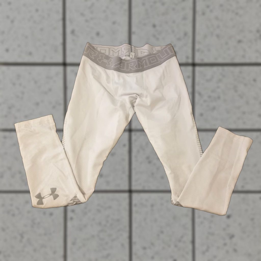 Under Armour Under Armour Pants Mens Athletic White L Large Sweatpants Regular Size Medium Small Size US 33 - 1 Thumbnail