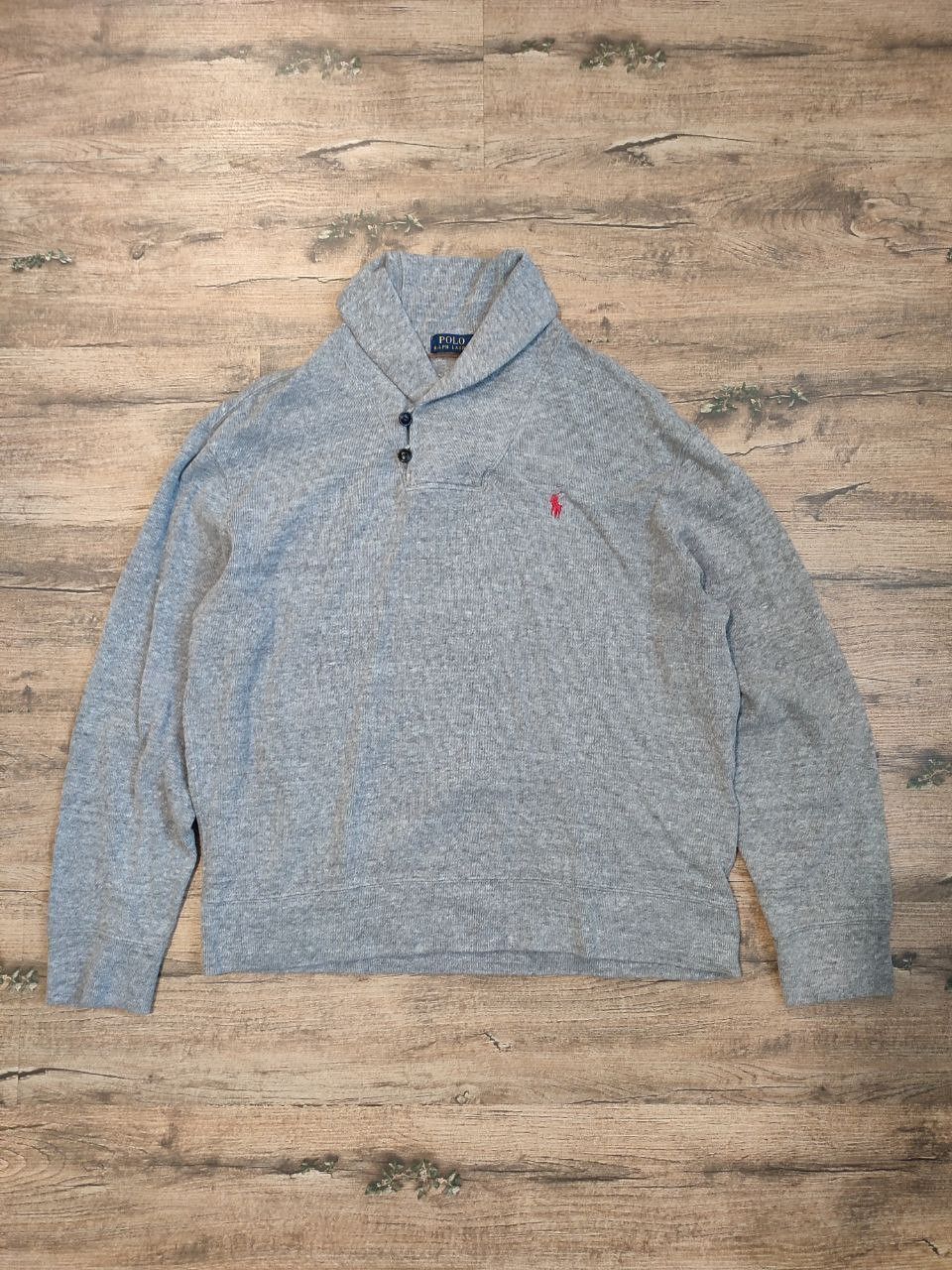 Polo Ralph Lauren POLO RALPH LAUREN Shawl-collar cotton knit sweater Size M Size US M / EU 48-50 / 2 - 2 Thumbnail