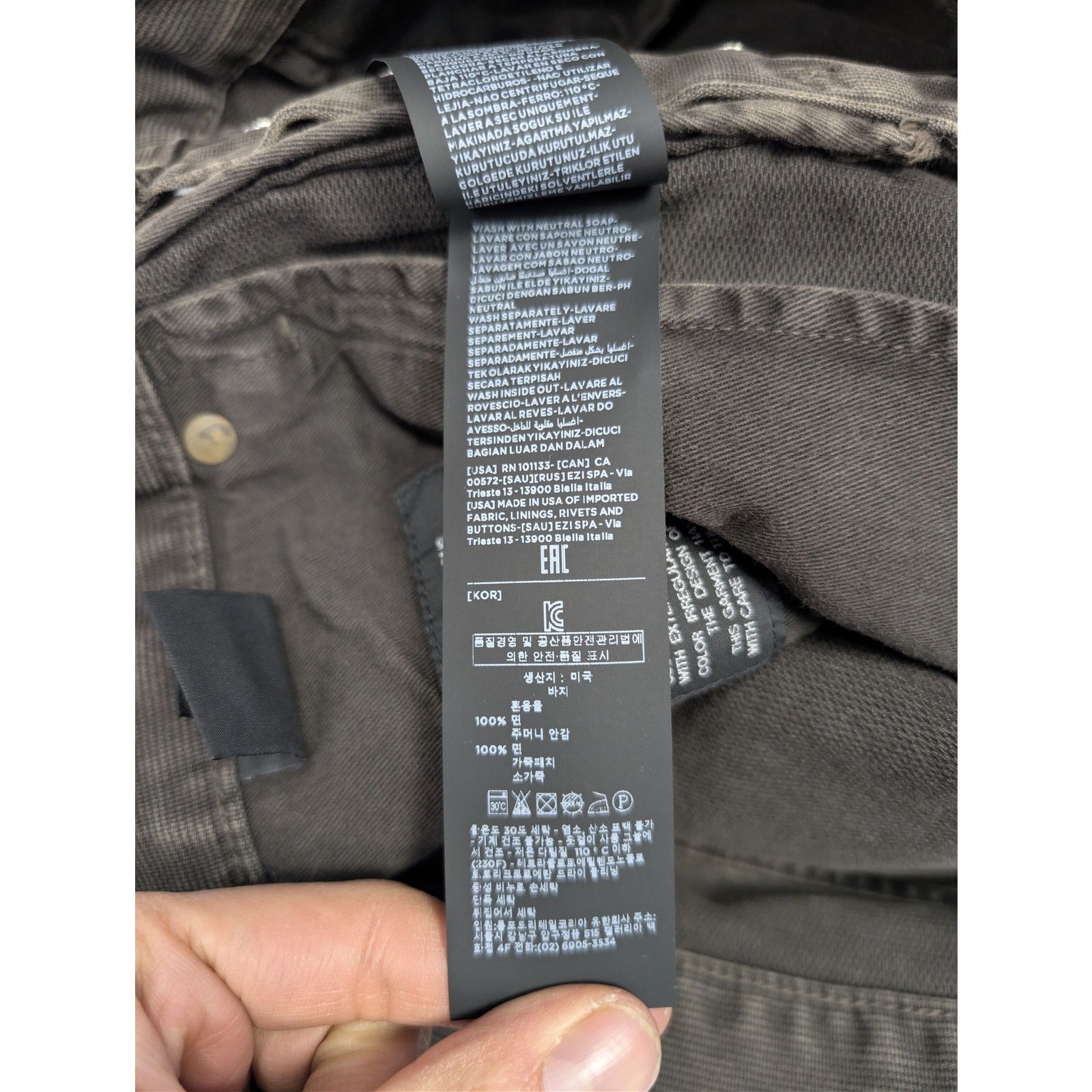 Tom Ford o1rshd1 Slim Jeans in Washed Black Size US 34 / EU 50 - 18 Thumbnail