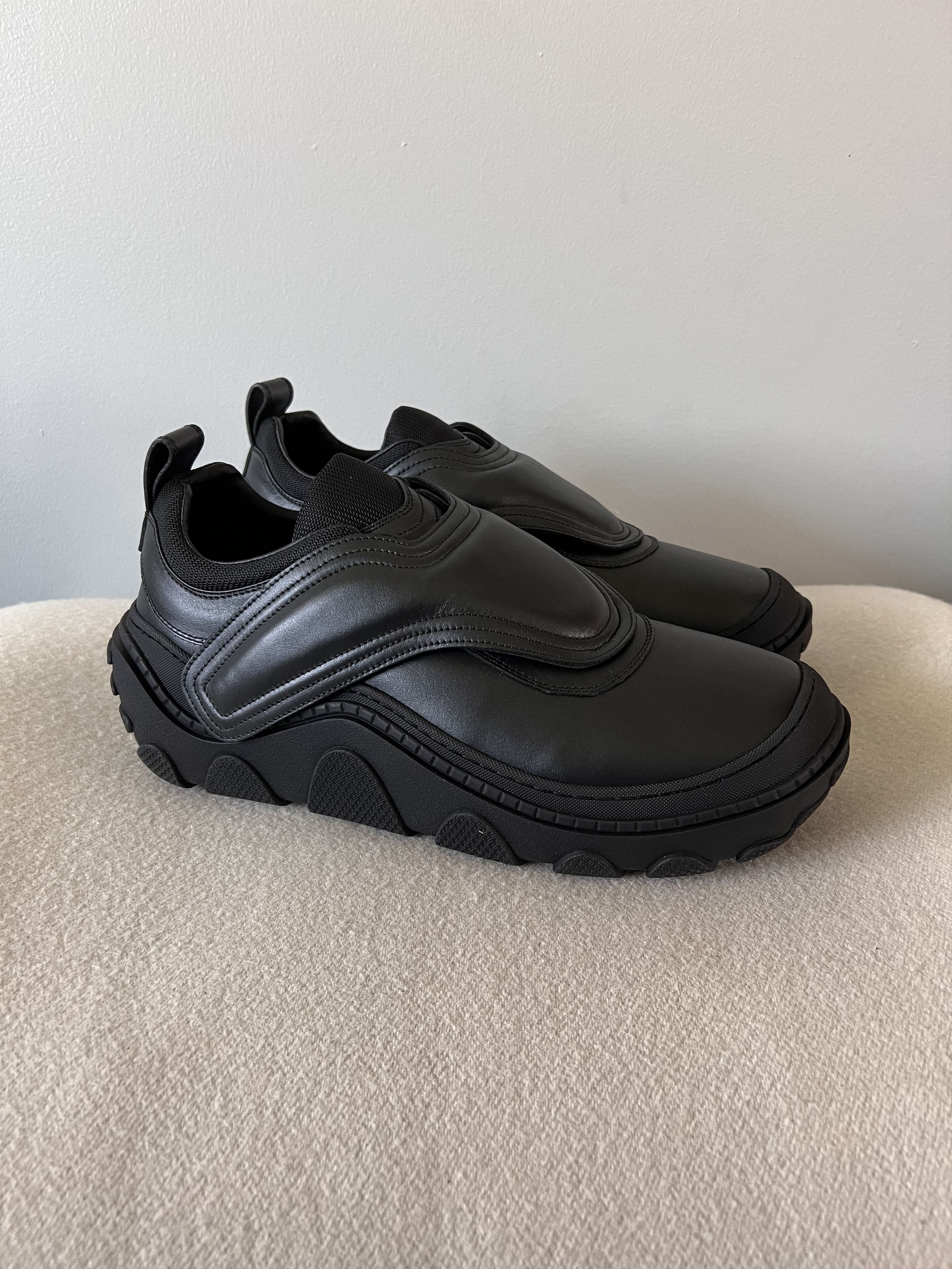 image of Kiko Kostadinov Tonkin Strap Shoe In Black, Men's (Size 12)