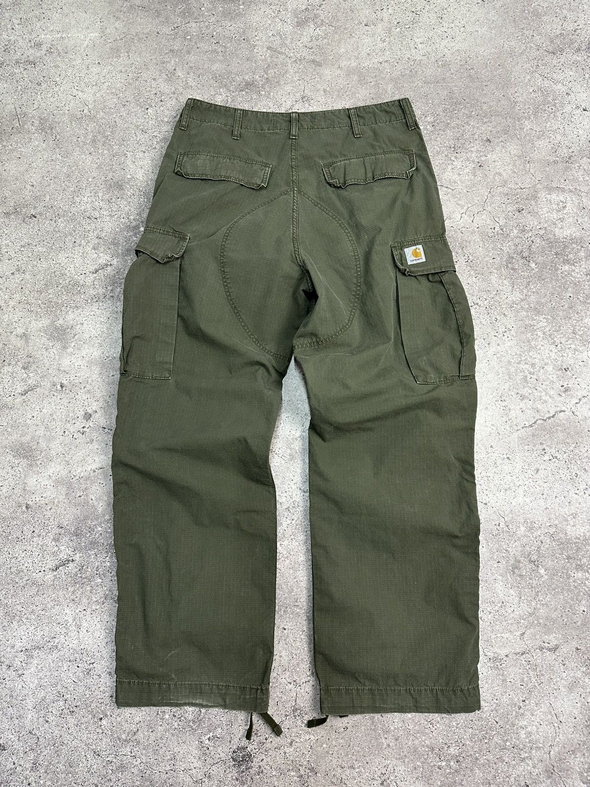 Other Vintage Carhartt Cargo Distressed Pants Faded Khaki Y2K Size US 33 - 15 Thumbnail