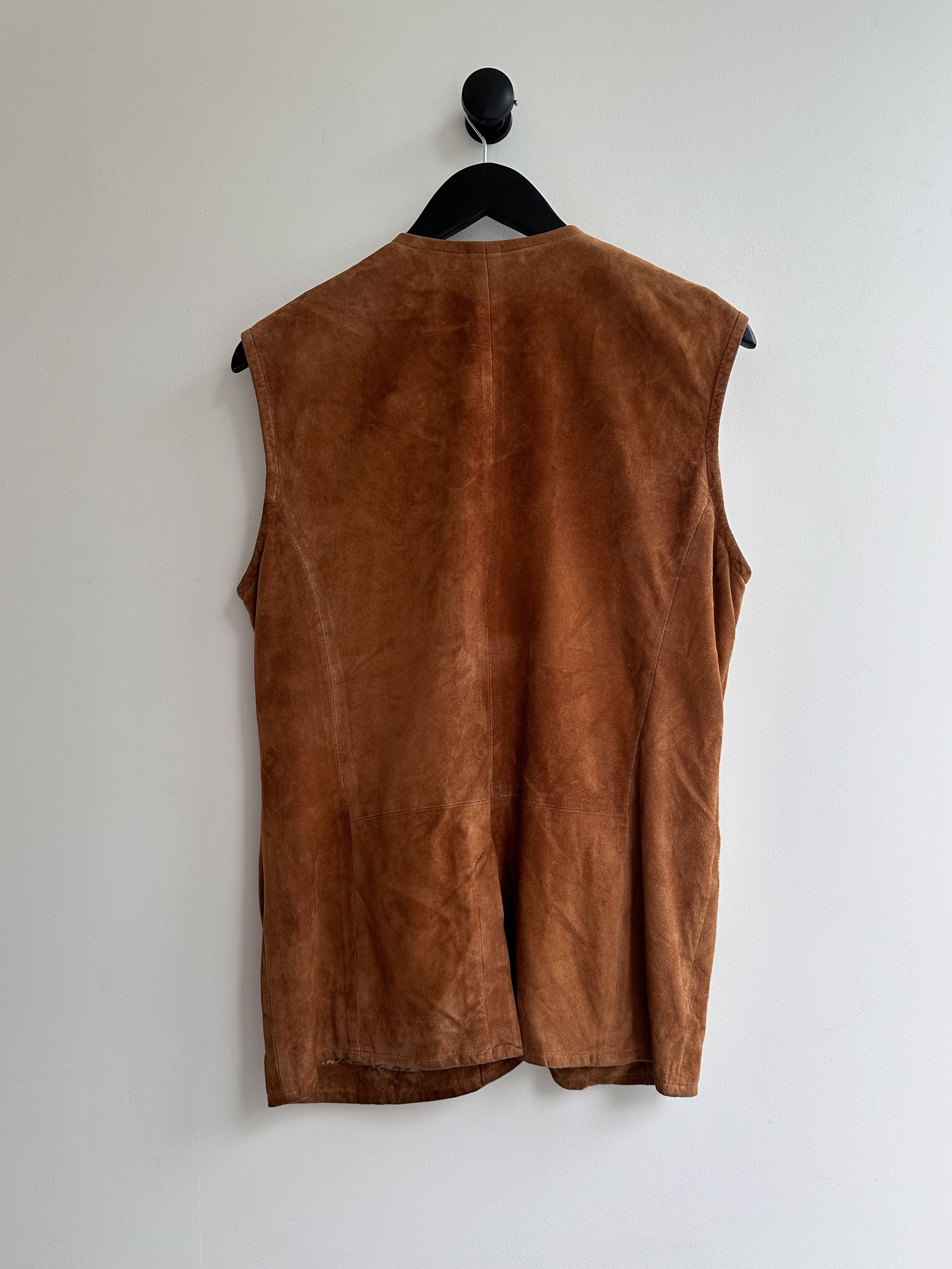 Cerruti 1881 Vintage Cerruti 1881 Suede Vest Gilet Sleeveless Jacket Size XS / US 0-2 / IT 36-38 - 5 Thumbnail