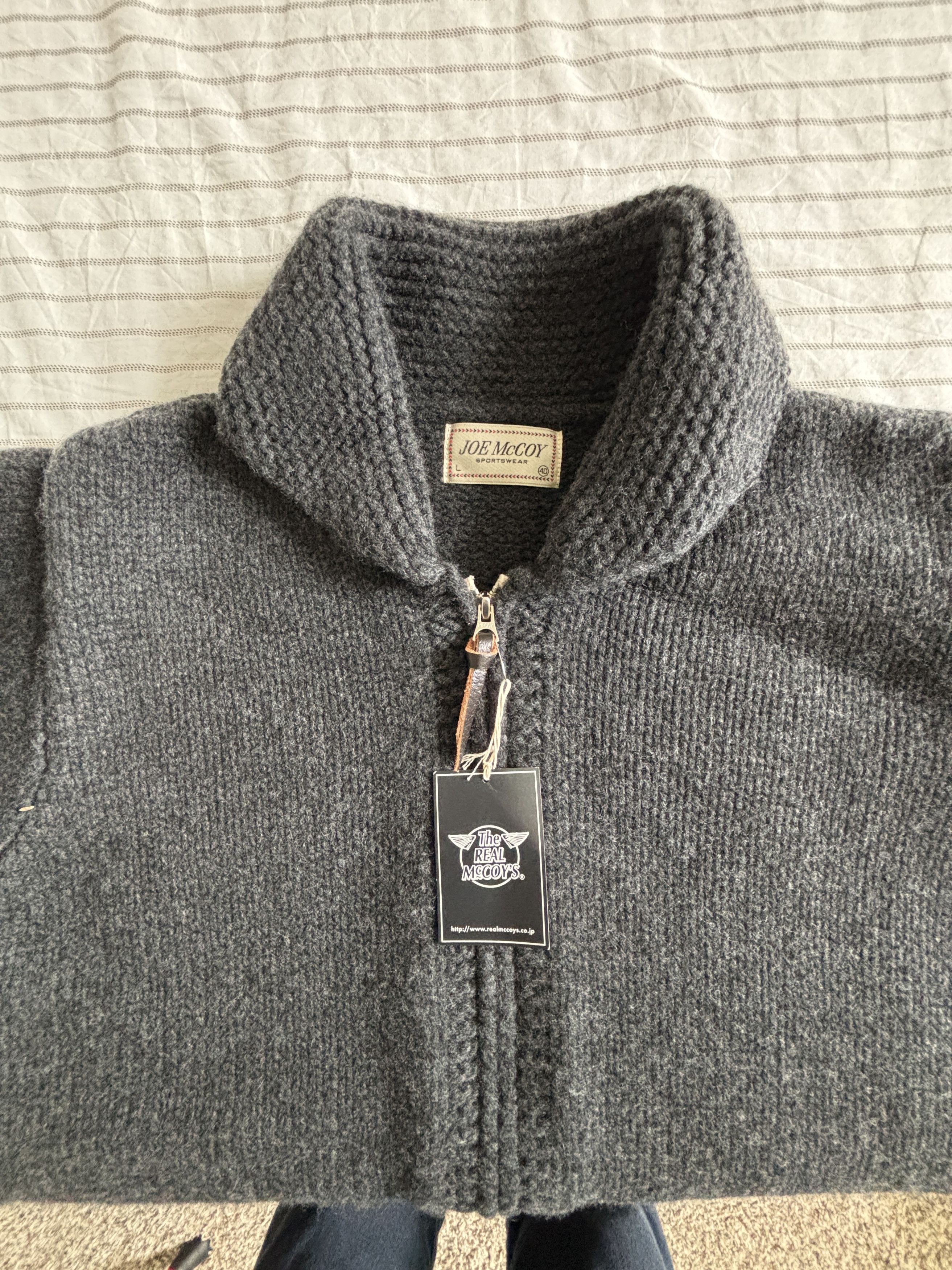 The Real McCoy's The Real McCoy's MC21113 Heavy Wool Cashmere Sweater Chale Size US L / EU 52-54 / 3 - 5 Thumbnail