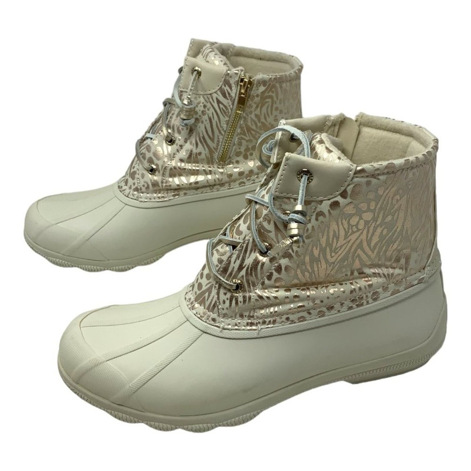 Sperry Sperry Saltwater Metallic Jacquard Duck Boot 10 NWT $110 MSP Size US 10 / IT 40 - 5 Thumbnail