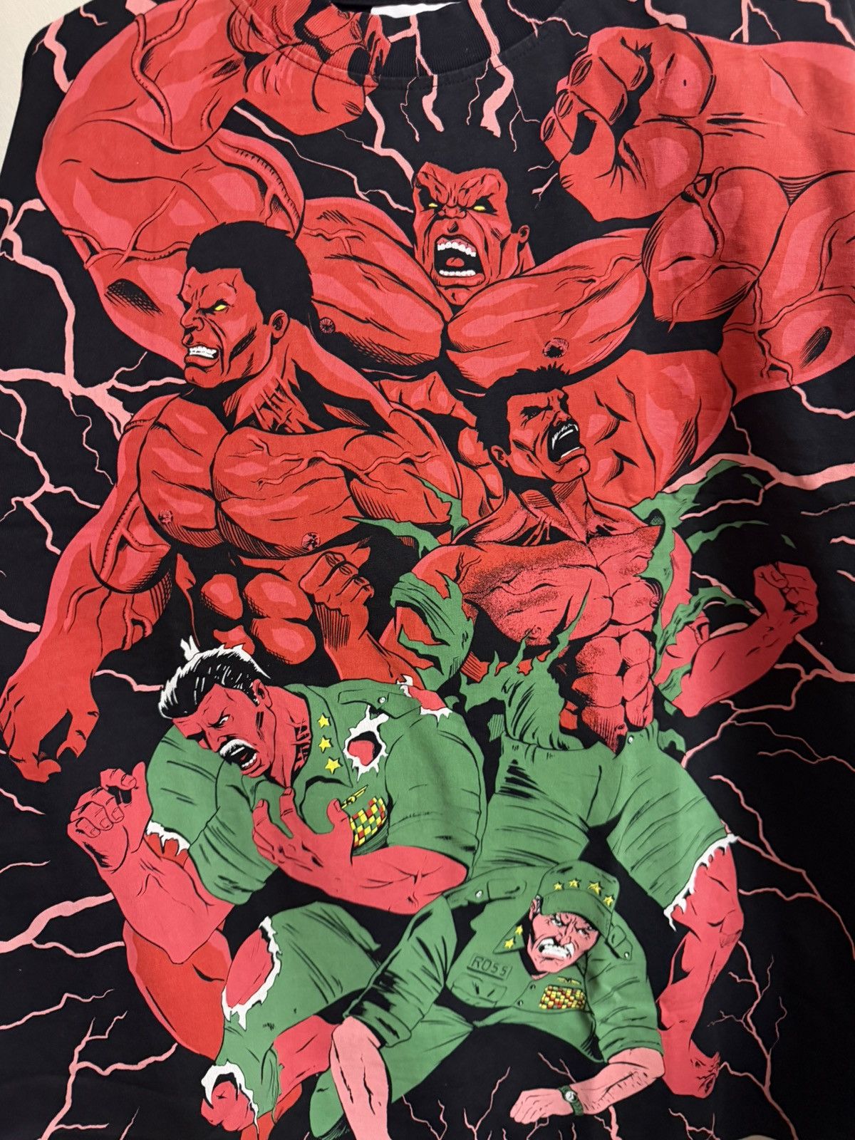 Vintage Chronic Images Red Hulk Unleashed Tee Size US L / EU 52-54 / 3 - 2 Thumbnail