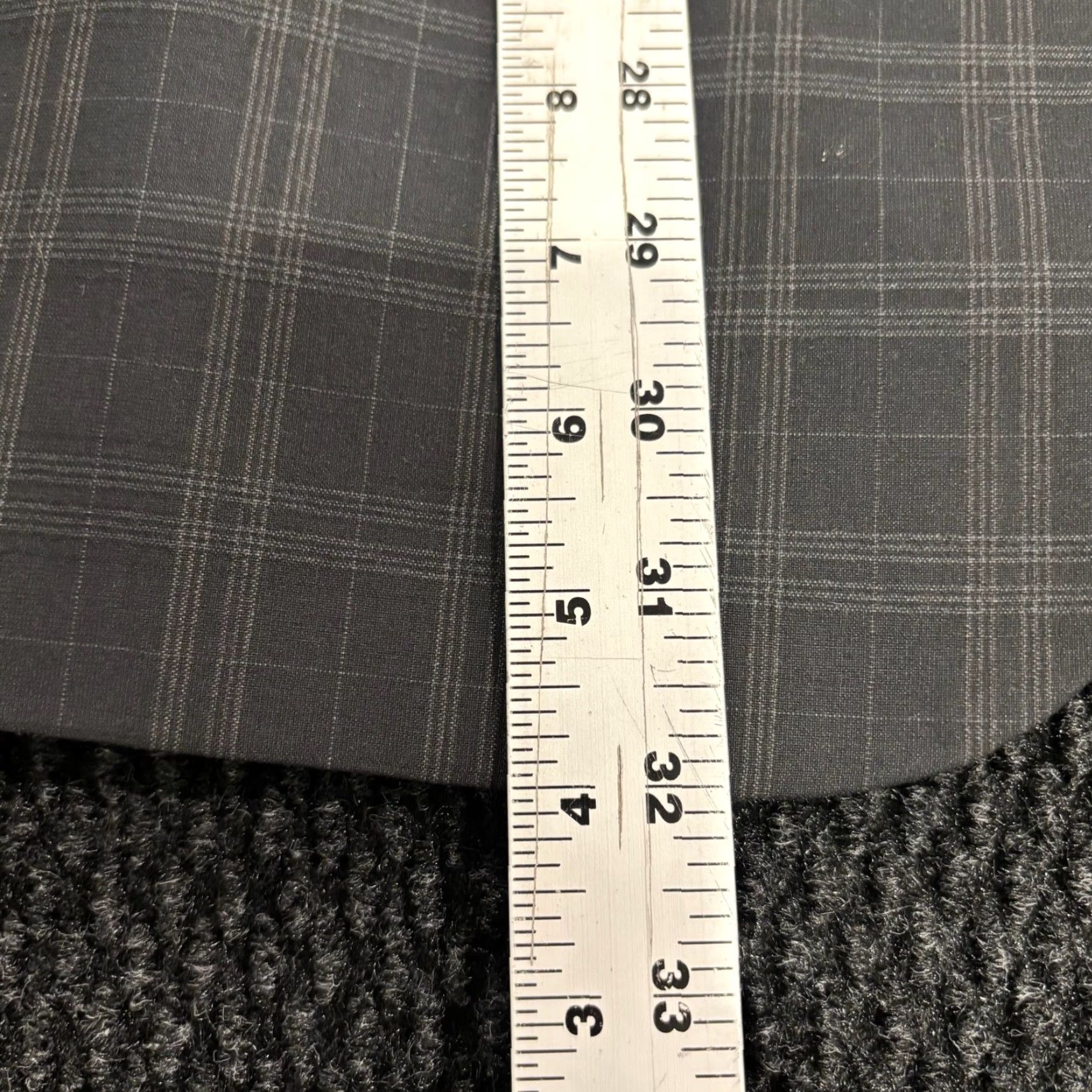 Vintage Nick Graham Blazer 46L Plaid Regular Fit Notch Lapel 2-Button Double-Vented Men’s Sports Coat Gray Size 46R - 7 Thumbnail
