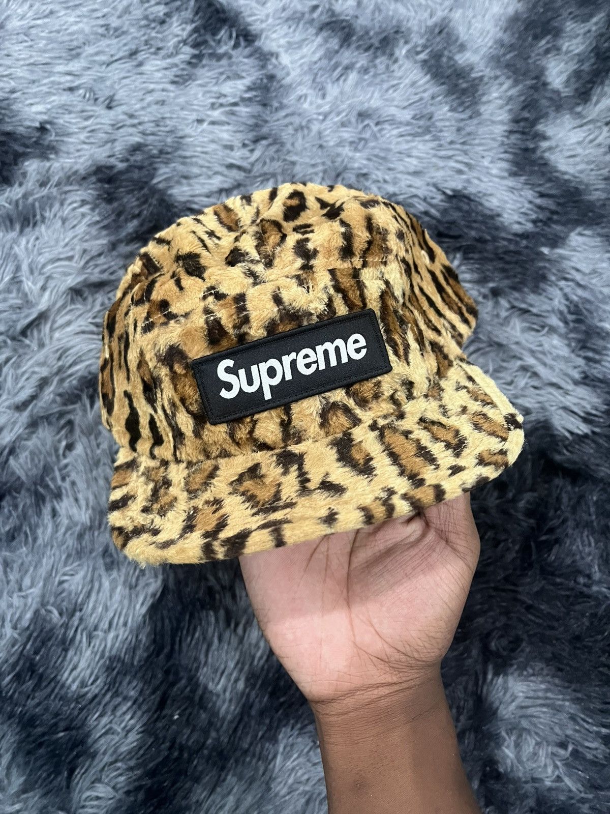 Buy Supreme x Goodenough Crushed Rayon Pile Camp Cap