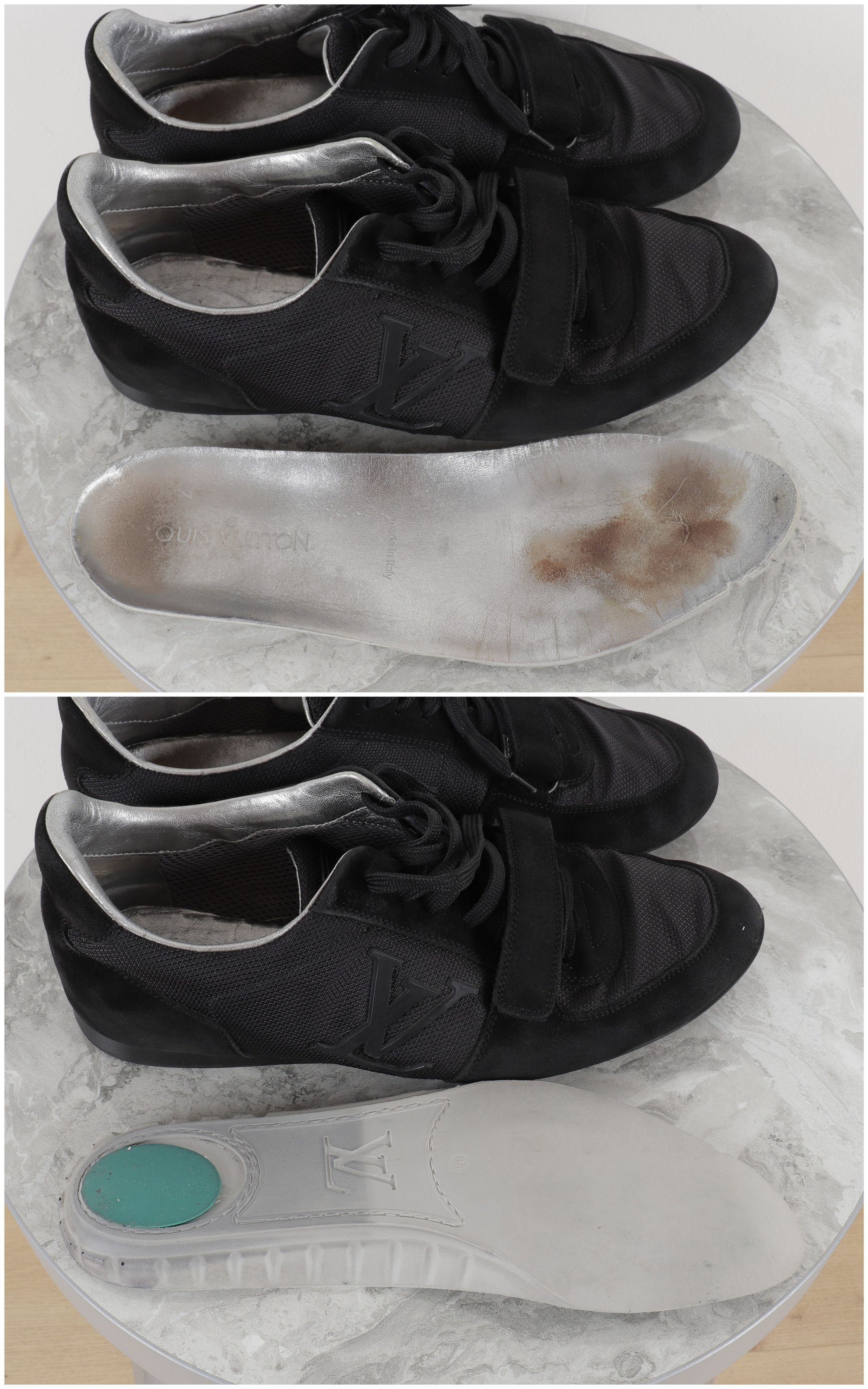 Louis Vuitton Louis Vuitton Big Logo Suede Mesh Black Sneakers Size US 8.5 / EU 41-42 - 13 Thumbnail