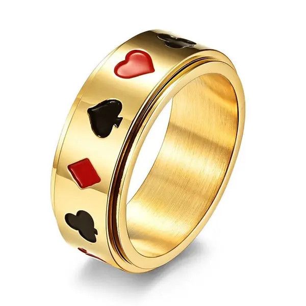 Jewelry Poker Ace Ring Size ONE SIZE - 1 Thumbnail