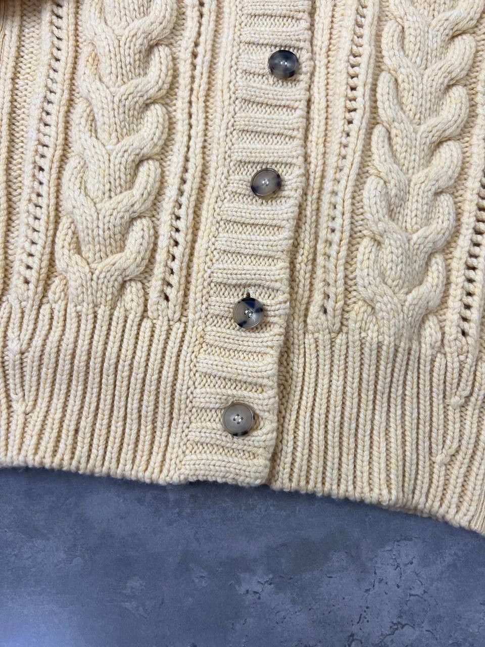 Alexander McQueen Alexander McQueen Jumper Womens Yellow Cable Wool 100% Size M / US 6-8 / IT 42-44 - 6 Thumbnail