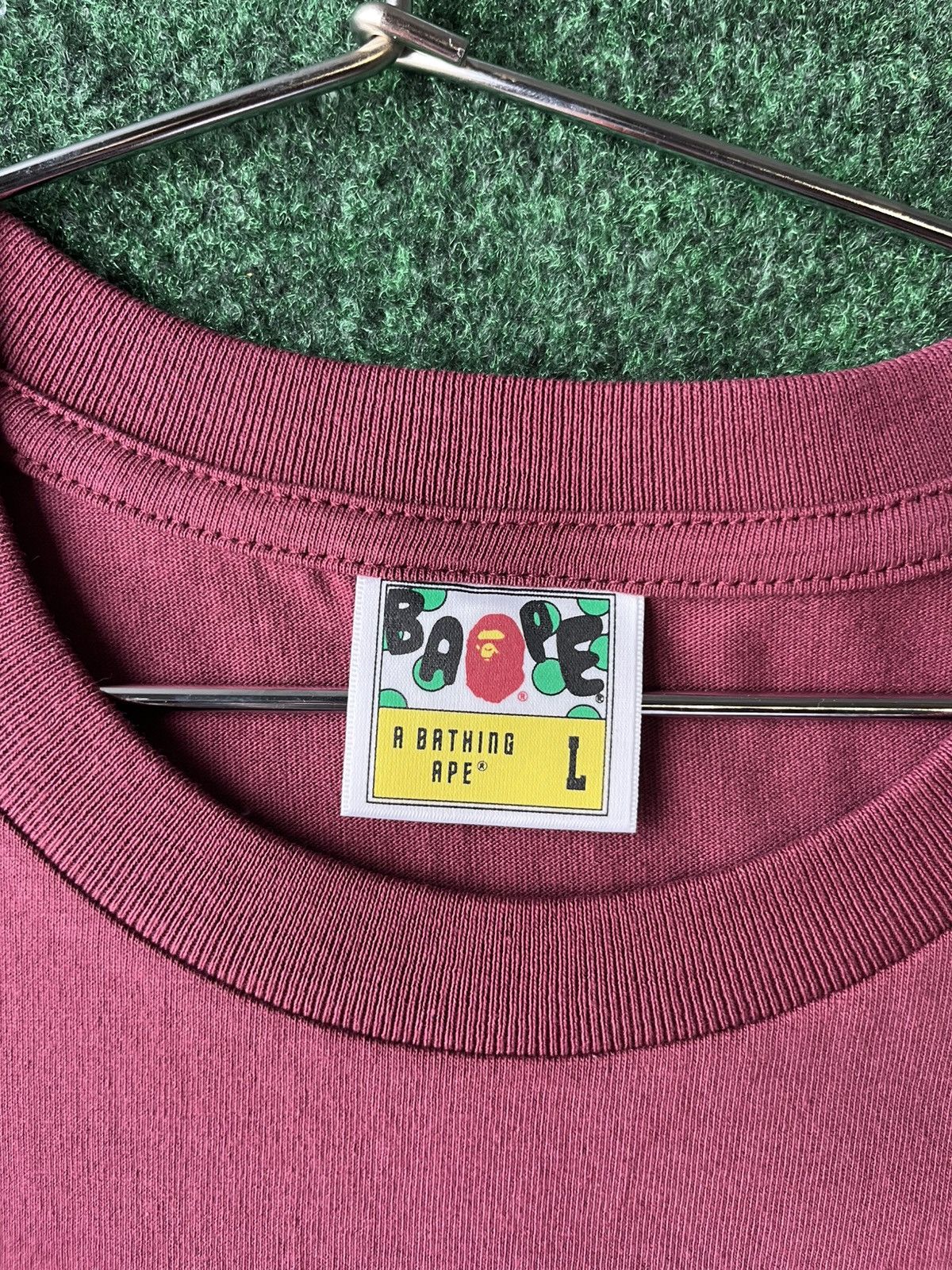 Bape BRAND NEW BAPE BASE CAMP TEE “BURGUNDY” SIZE L Size US L / EU 52-54 / 3 - 6 Thumbnail