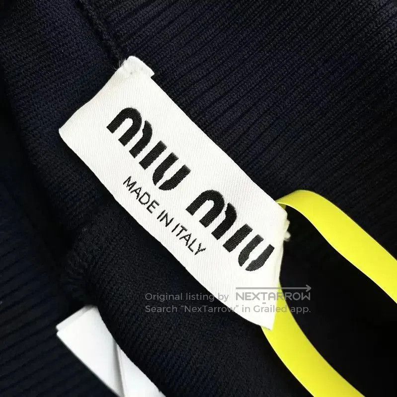 Miu Miu Miu Miu Navy Nylon Women's Casual Pants . Size 30" / US 8 / IT 44 - 4 Thumbnail