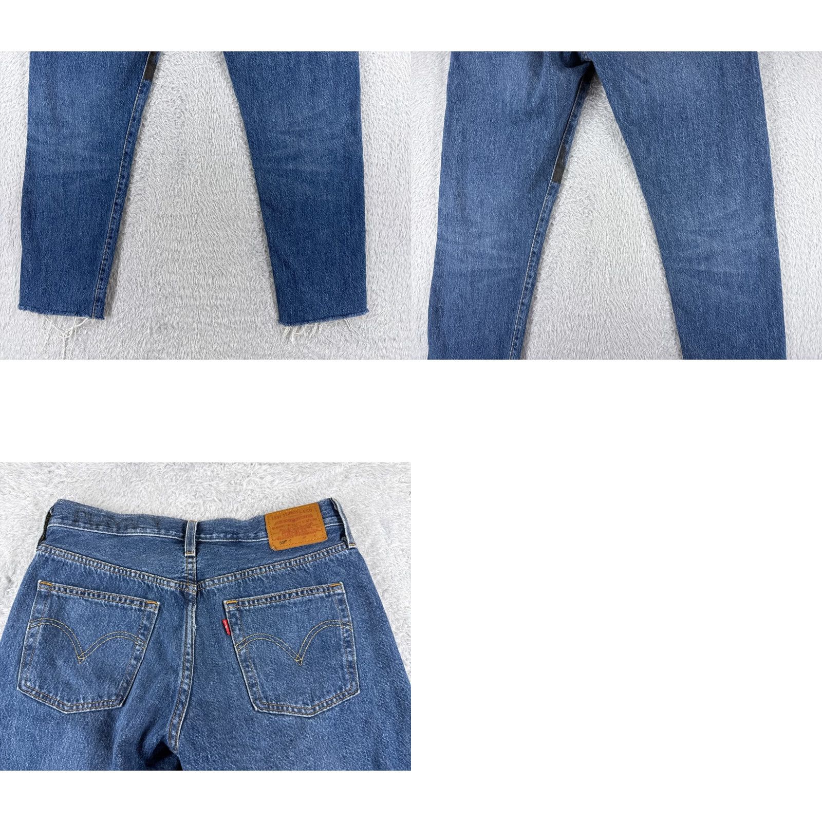 Levi's Levis Jeans Womens 27 Blue Denim 501 XX Tapered Slim Regular 5-Pocket Denim Blue Size 27" / US 4 / IT 40 - 10 Thumbnail