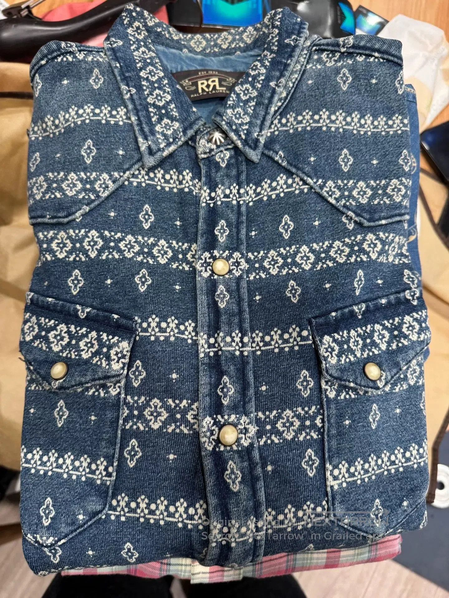RRL Ralph Lauren Ralph Lauren Double RL Denim Shirt. Size US S / EU 44-46 / 1 - 1 Thumbnail