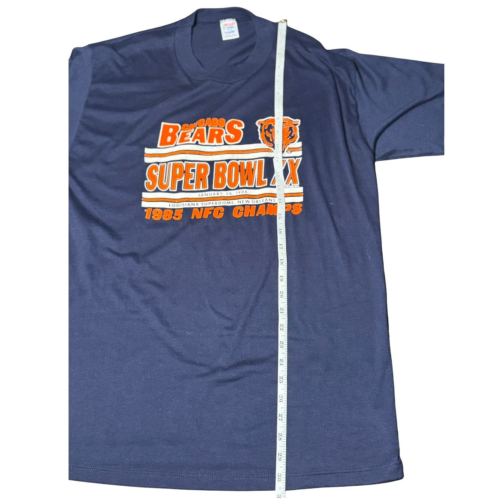 Jerzees Vintage 1986 Chicago Bears Super Bowl XX Champion T-shirt XL Size US XL / EU 56 / 4 - 6 Thumbnail