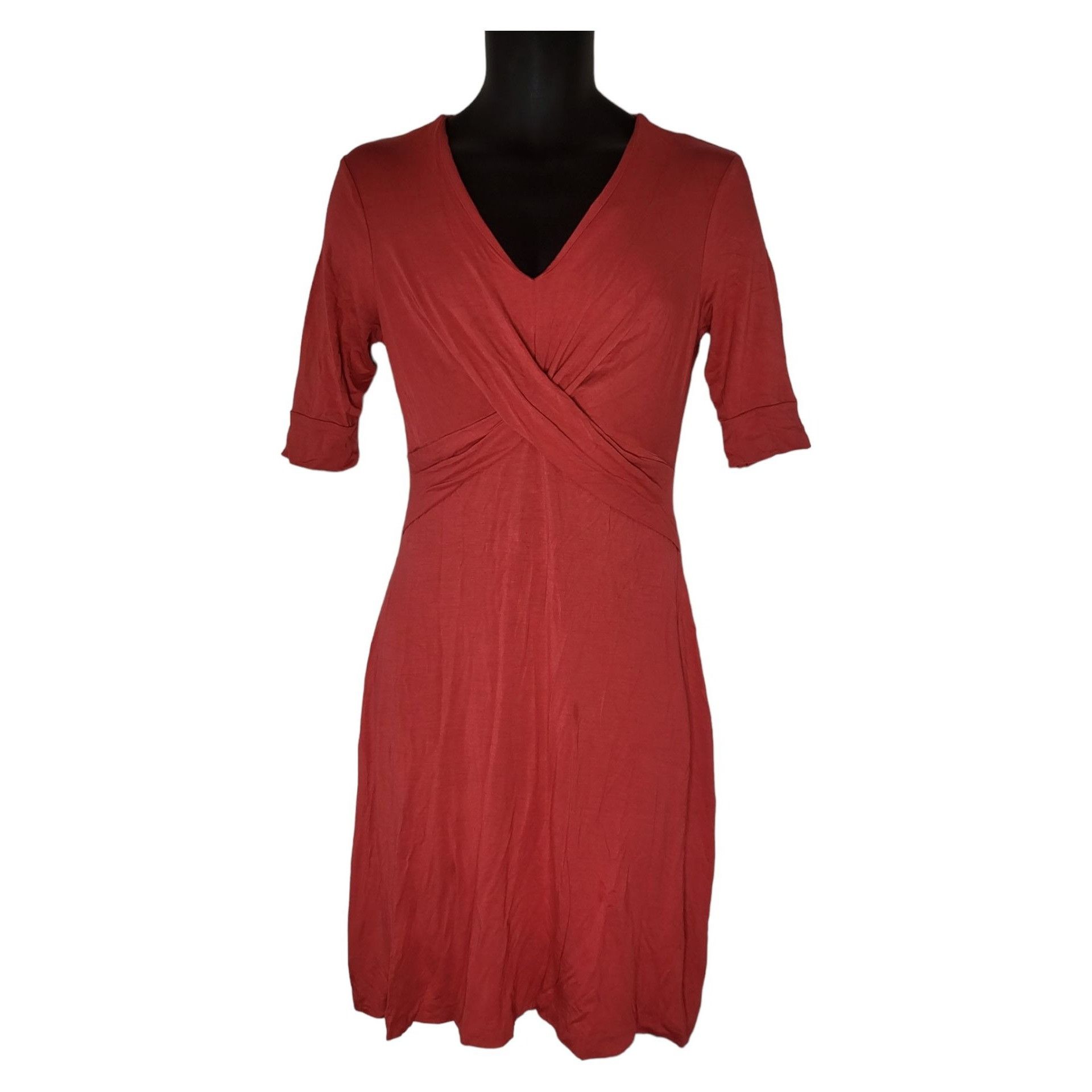 Banana Republic Banana Republic Wrap Dress Women Sz S Stretch Rayon Pink Eve Size S / US 4 / IT 40 - 1 Thumbnail
