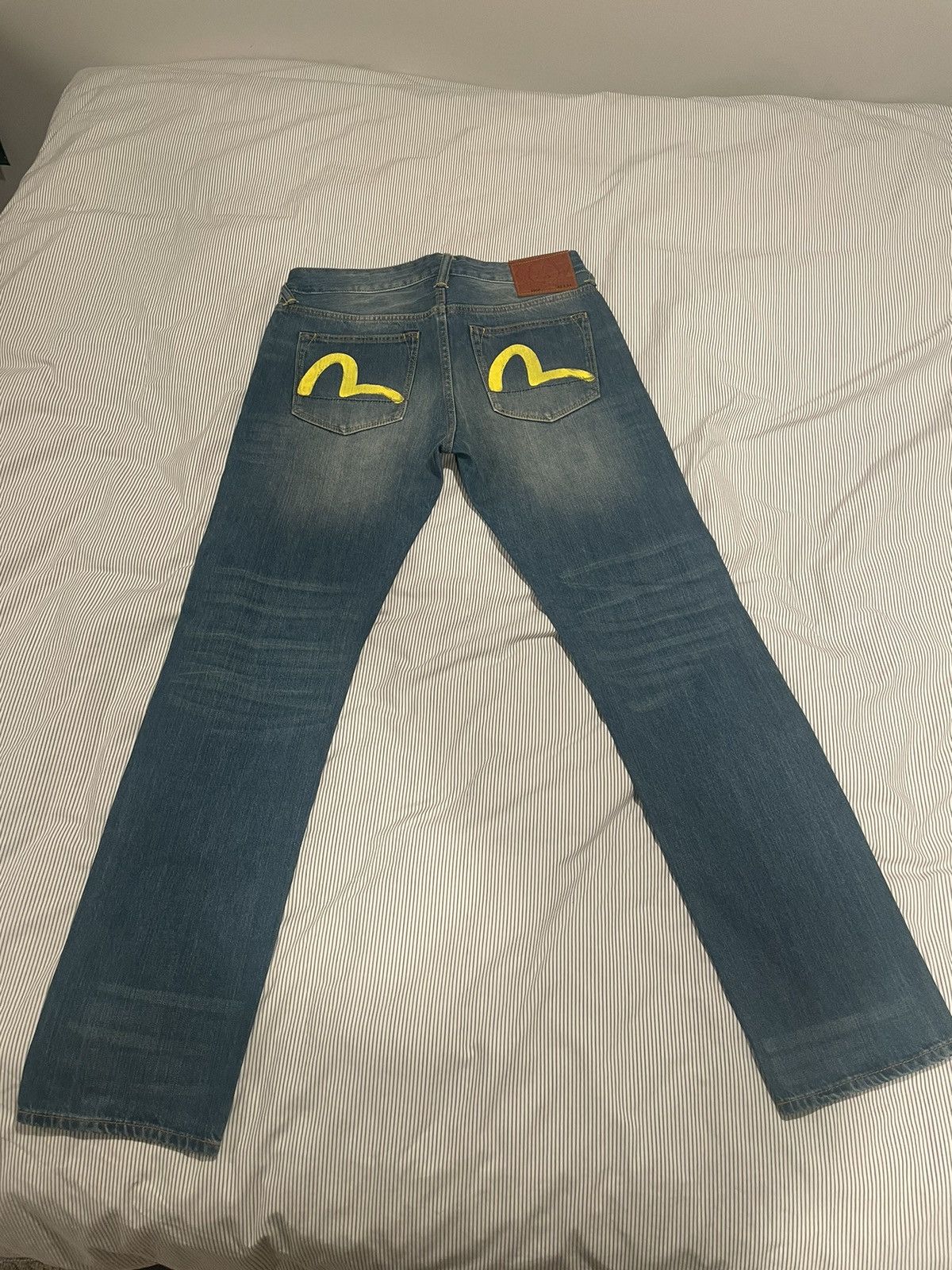image of Evisu Jeans 32X34 New in Yellow, Men's
