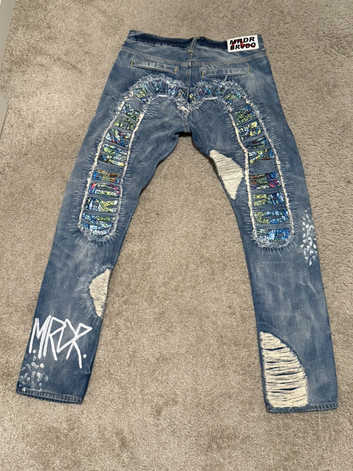 Ev Bravado × Evisu × Who Decides War Evisu x Who Decides War Daicock Carrot Denim Size US 30 / EU 46 - 2 Thumbnail