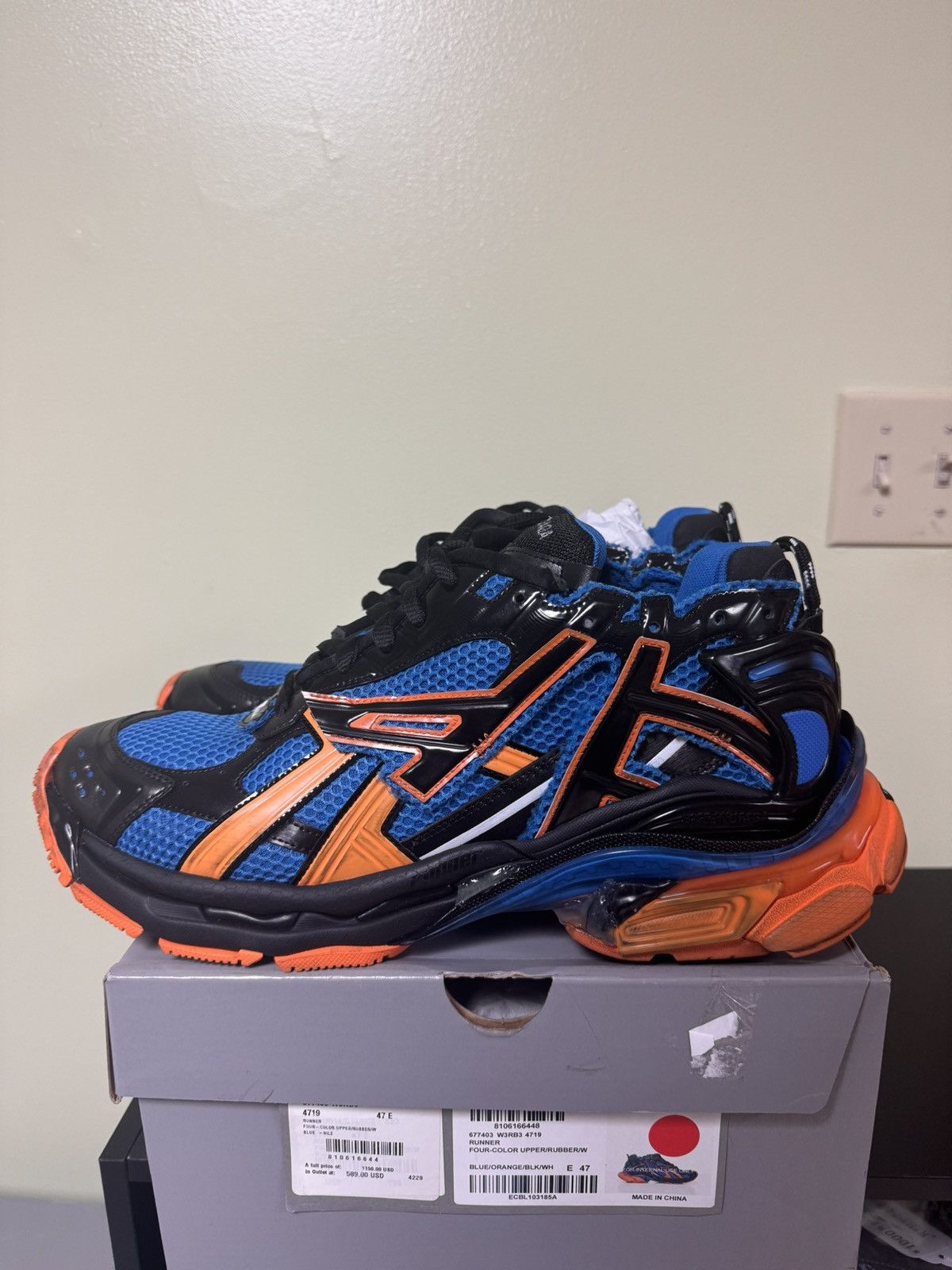 Balenciaga Balenciaga multicolor blue runner 47 Size US 14 / EU 47 - 1 Thumbnail
